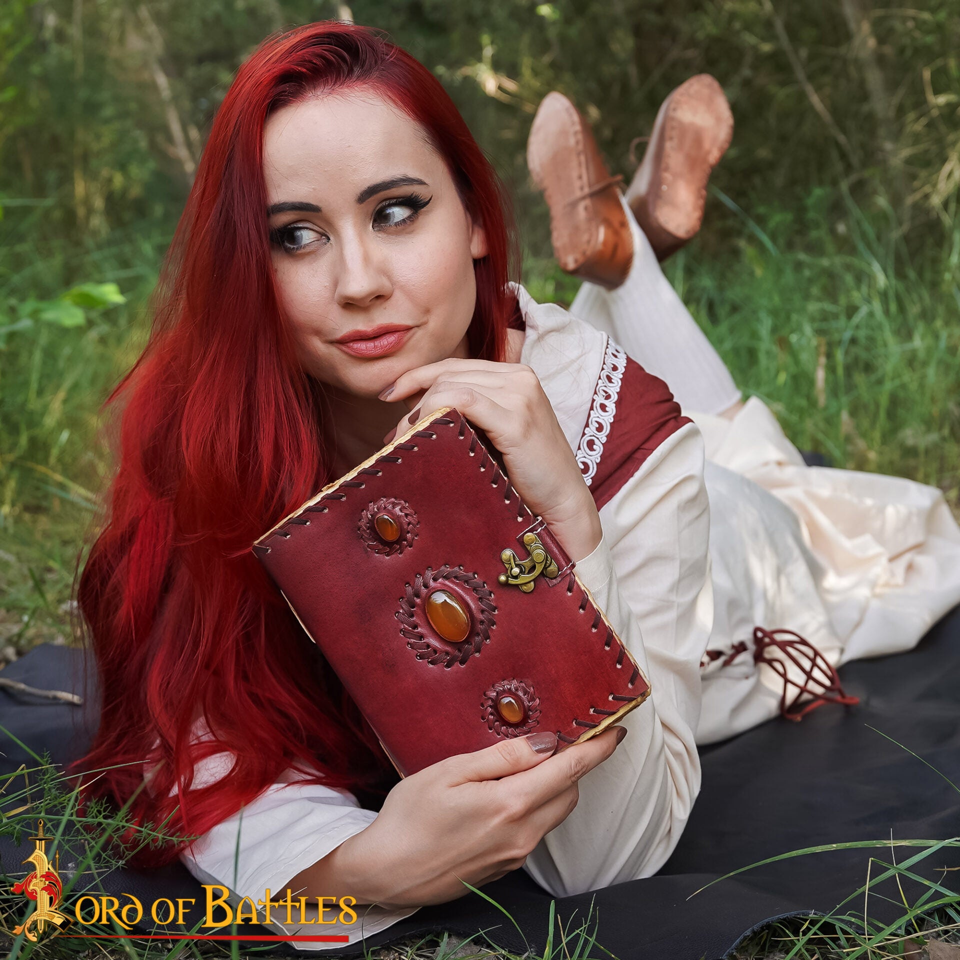 Diario Medieval de Notas de Piel Auténtica Hecho a Mano - Imagen 6