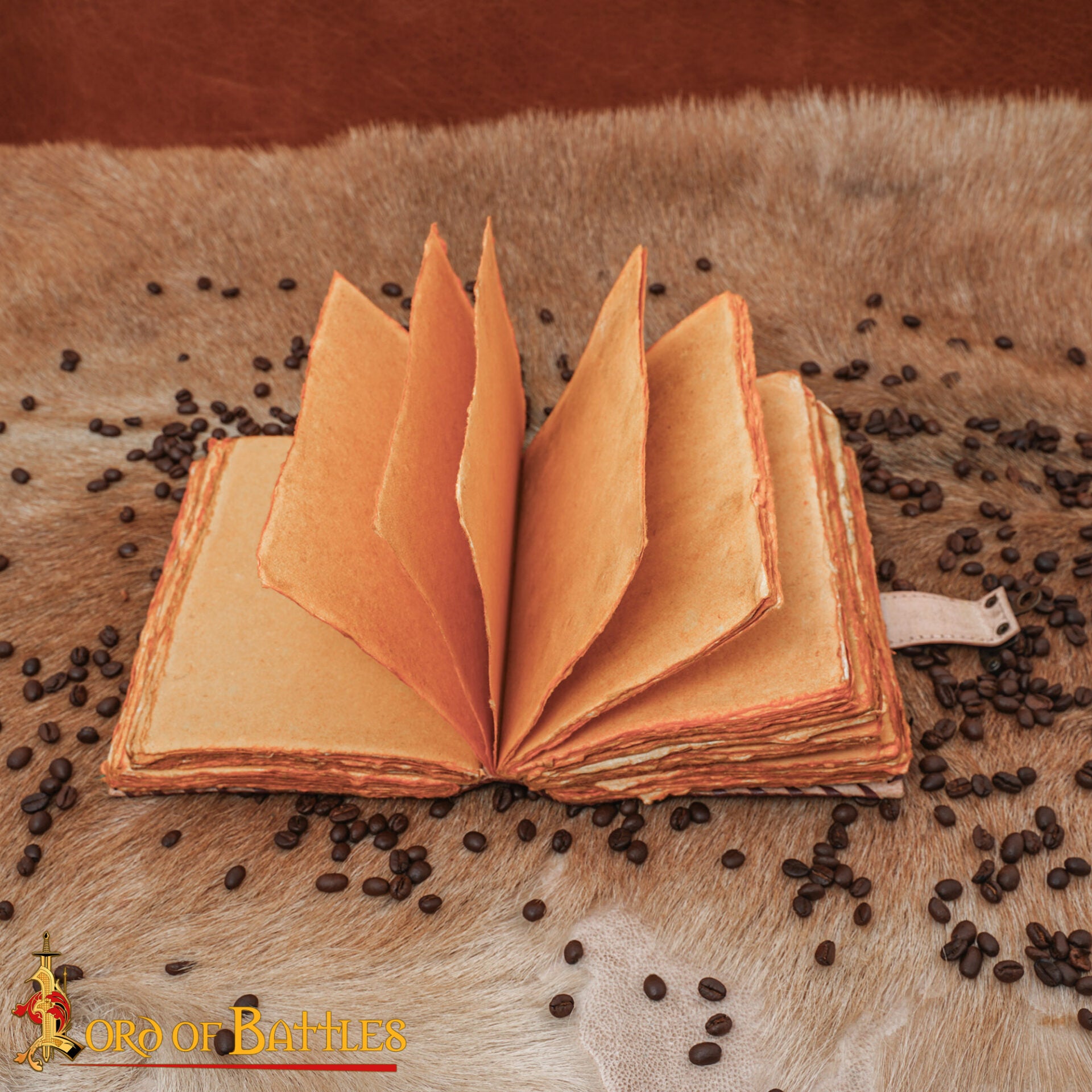 Diario Medieval de Notas de Piel Auténtica Hecho a Mano - Imagen 8