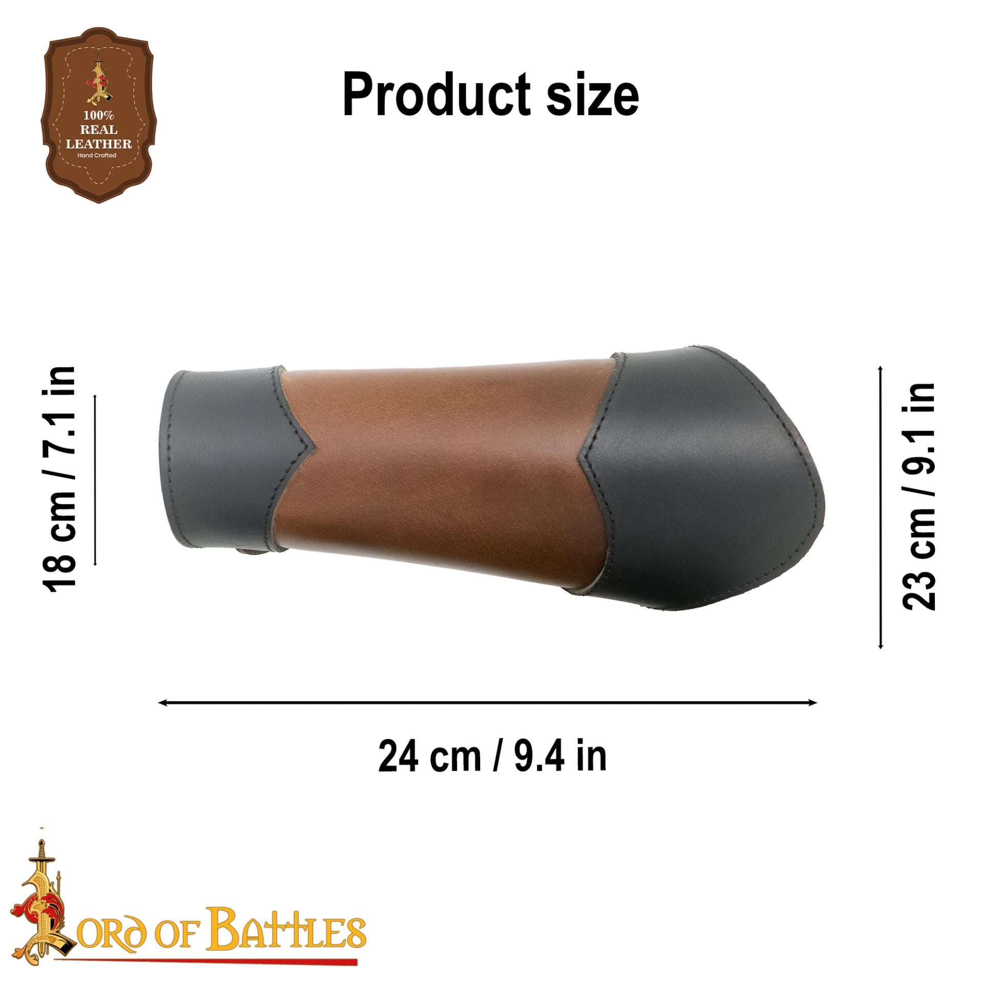 Brazaletes de Cuero Estilo Élfico Hechos a Mano - Par de Guardabrazos Marrón Auténtico - Imagen 3