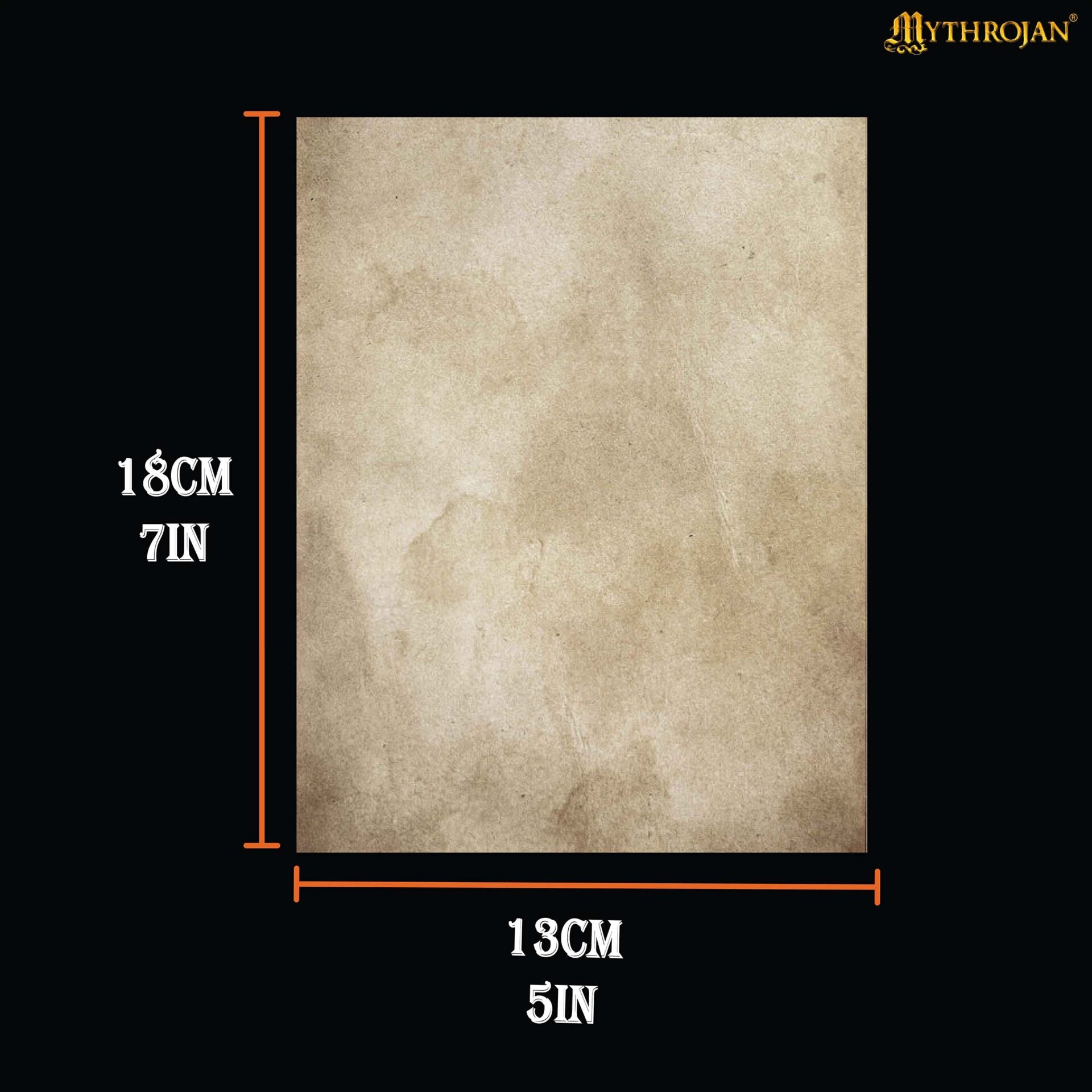 Papel de Escritura Medieval - Pergamino Natural 5x7 Pulgadas | 1 Pc - Imagen 3