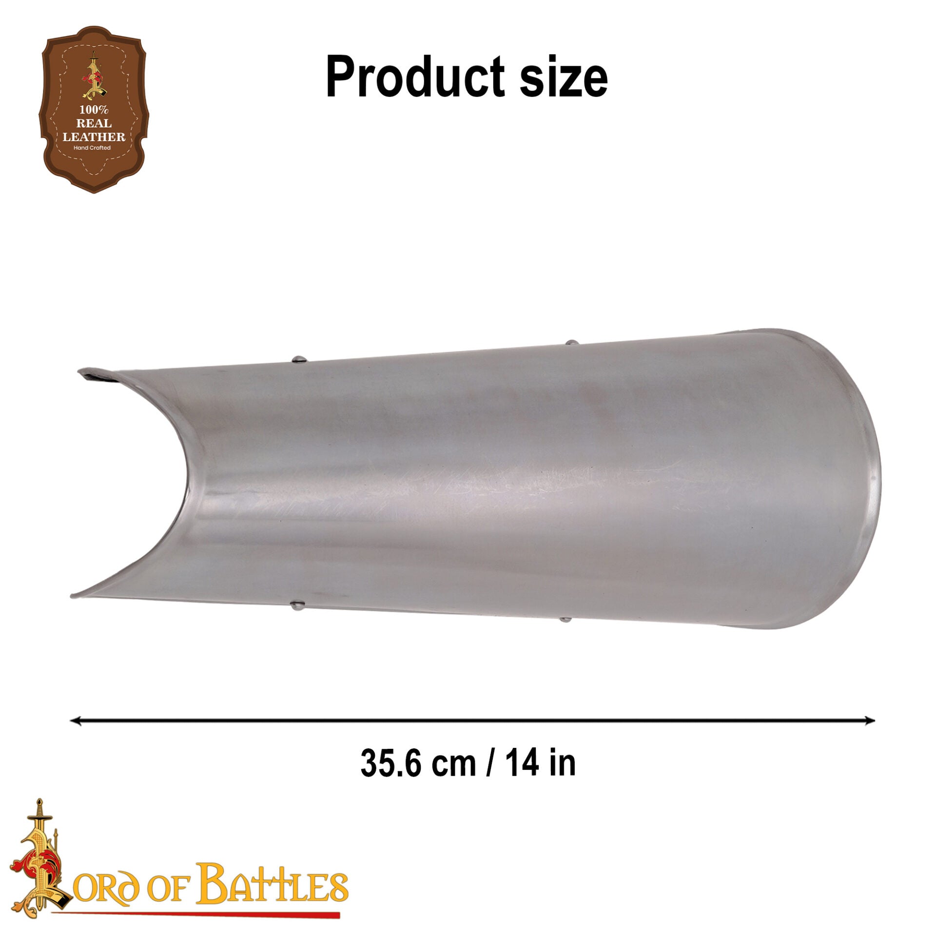 Grebas Medievales de Acero - Armadura de Pierna Simple para Larp y Disfraces - Imagen 8