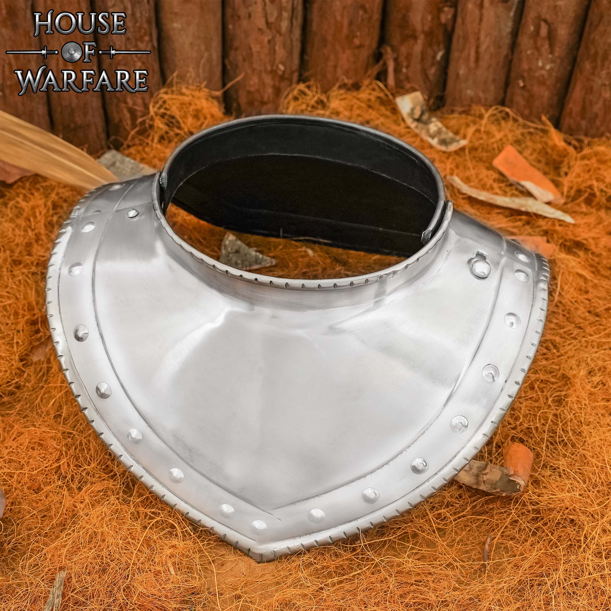 15o - 16o Siglo Acero Cuello Gorget Medieval Cuello Placa Armadura para Soldados - Imagen 8