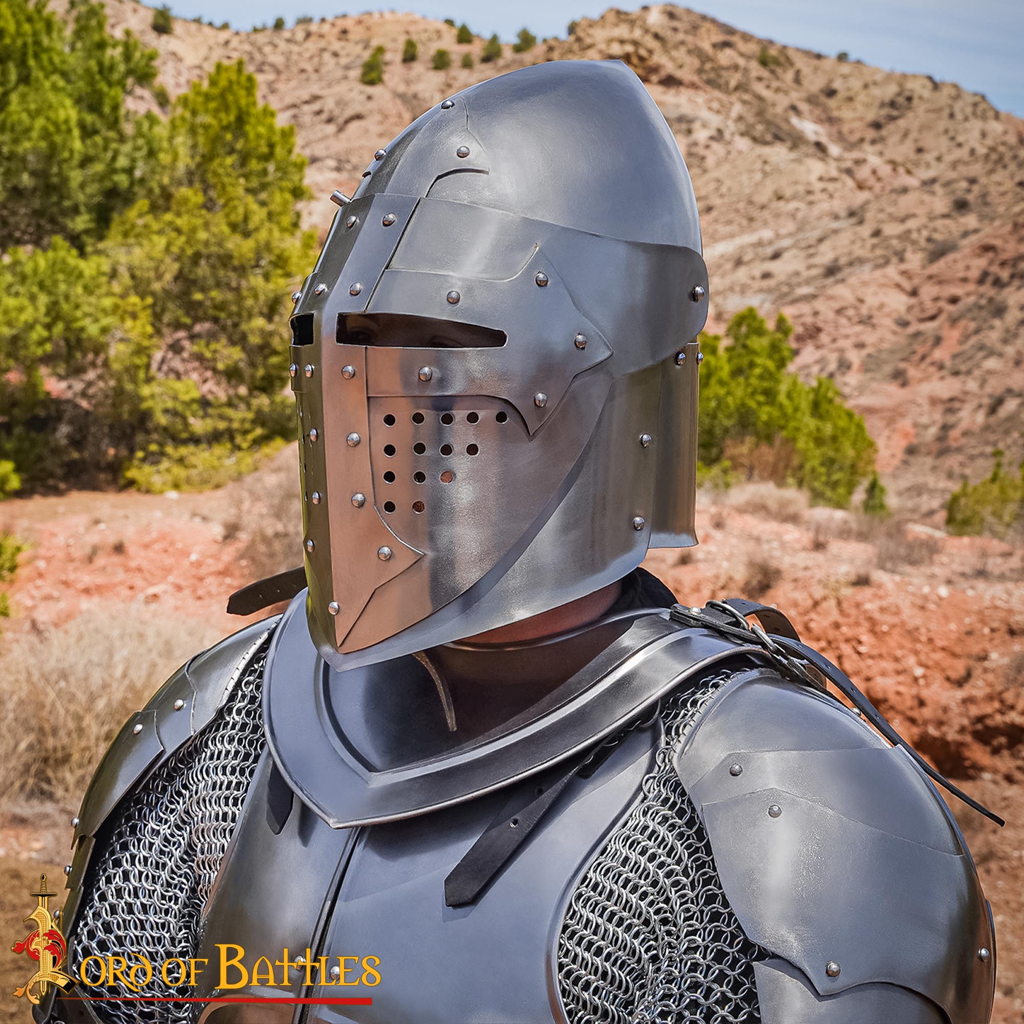 Gorget Medieval Simple Calibre 18 - Imagen 2