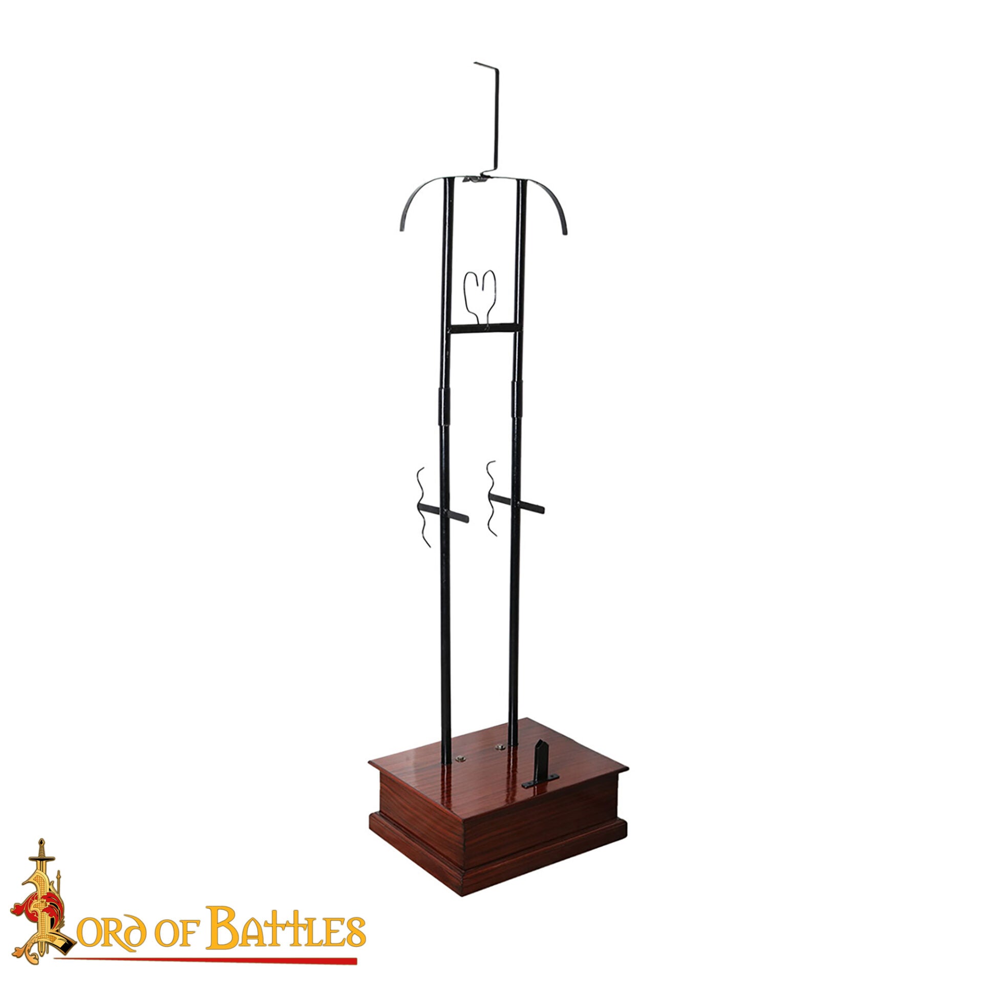 Expositor Medieval de Armadura Completa - Estructura de Acero de Calibre 18 con Base de Madera Dura - Imagen 5