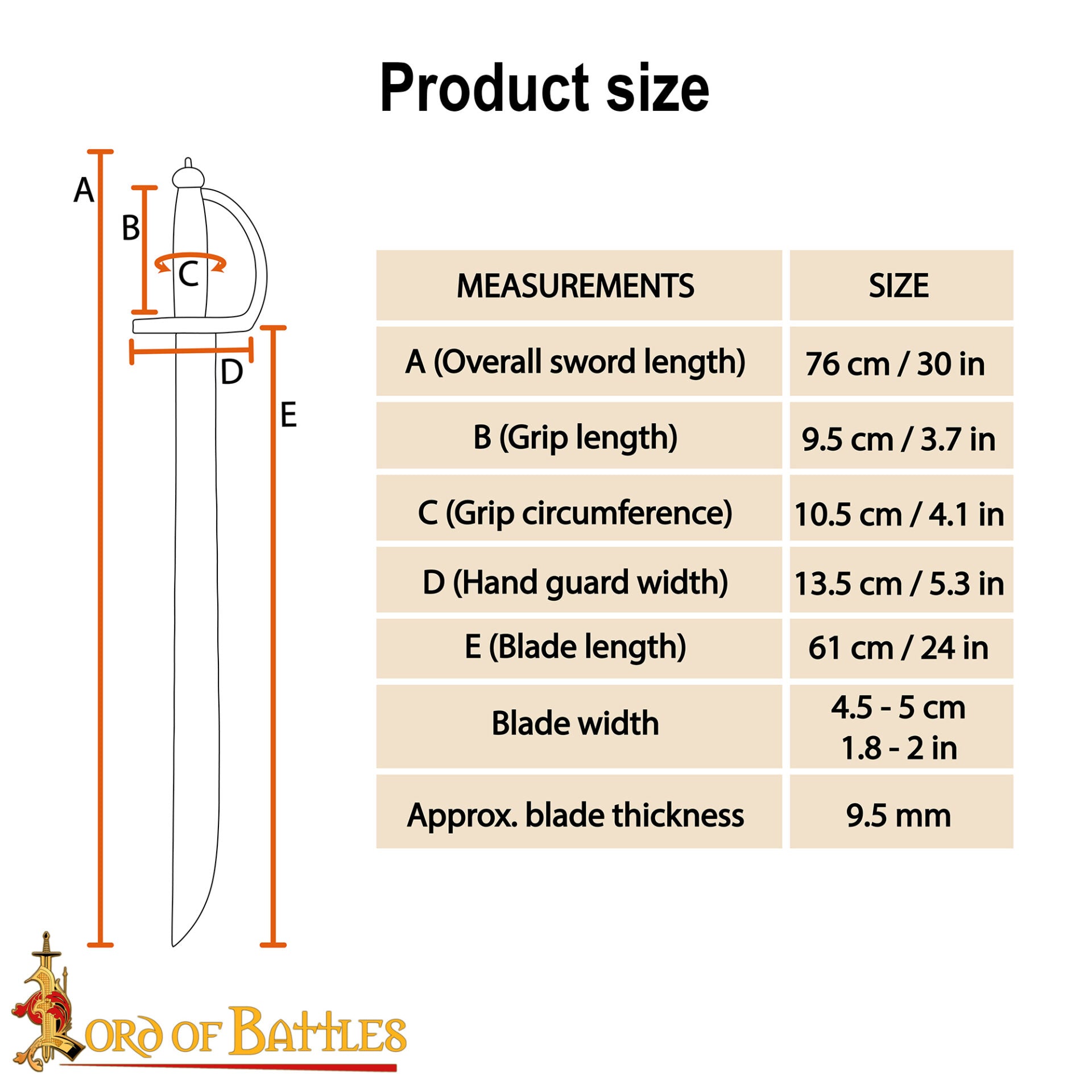 Puntal de Madera Negro con Sable Pirata - Imagen 17