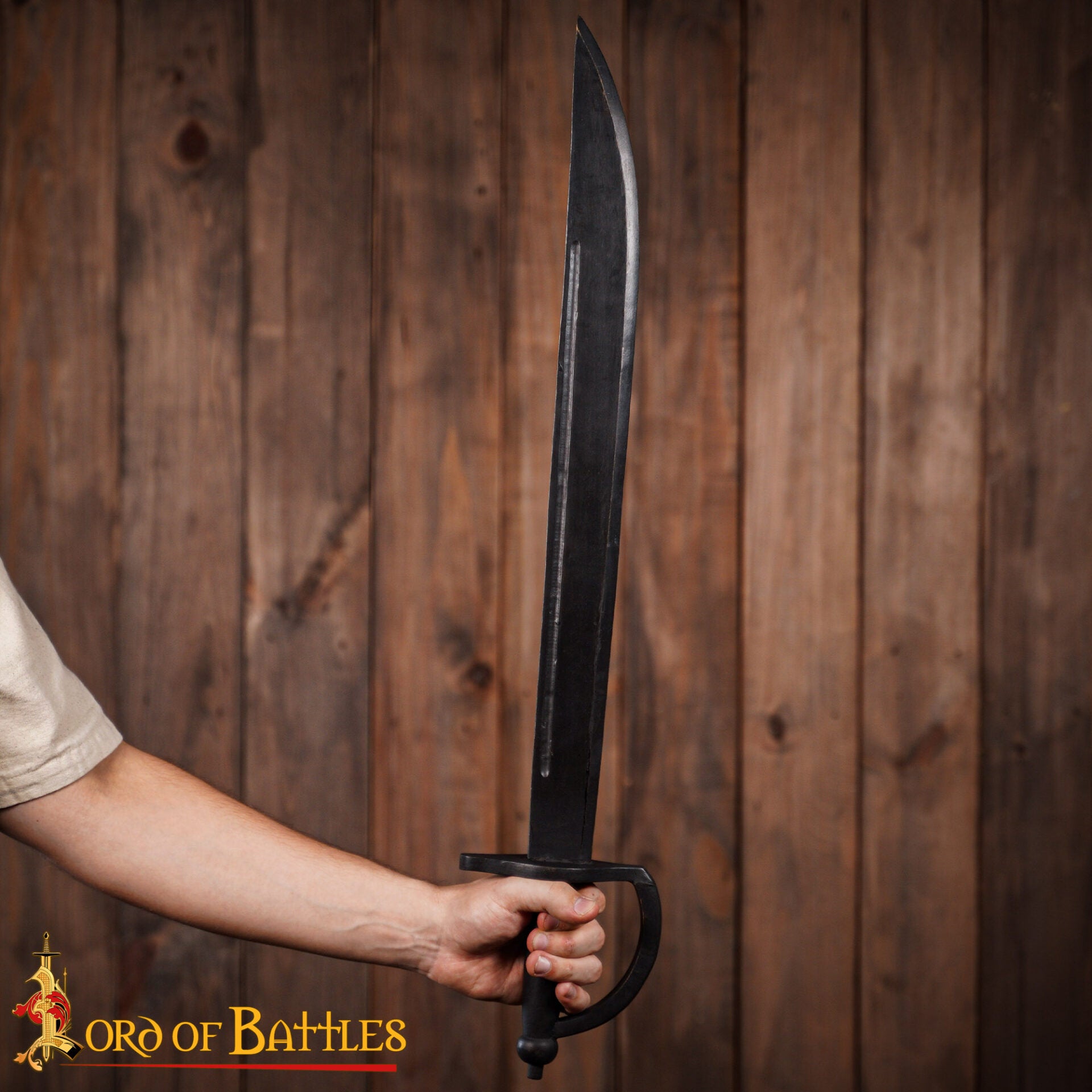 Puntal de Madera Negro con Sable Pirata - Imagen 6