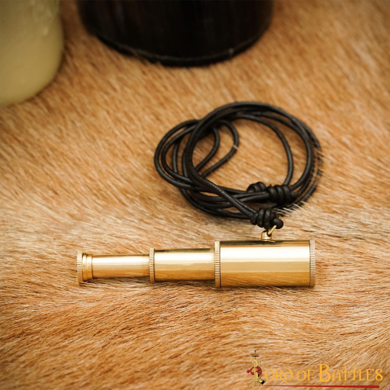 Colgante Pirata Telescopio de Latón - Mini Collar Catalejo para Disfraces Históricos Náuticos - Imagen 9
