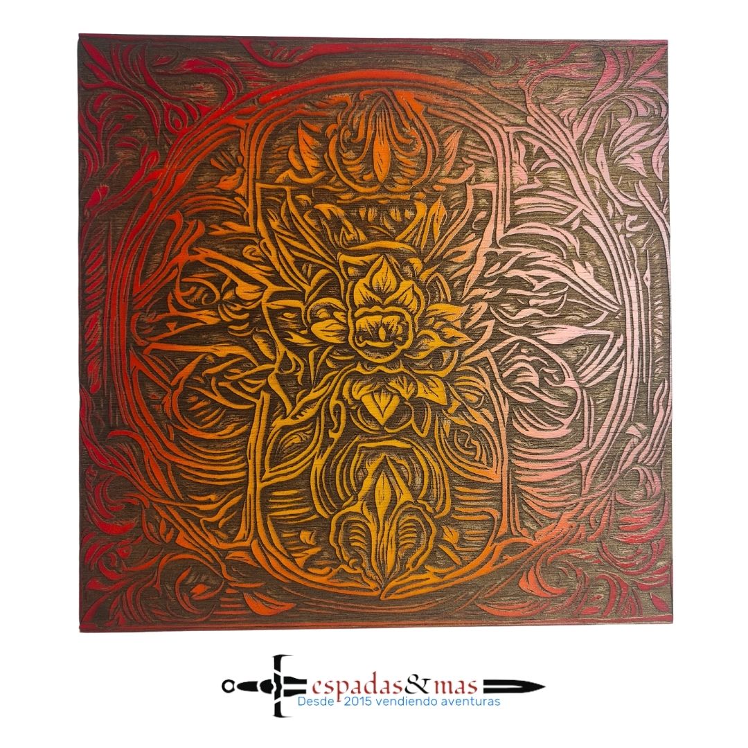 Floral style engraved painting 2