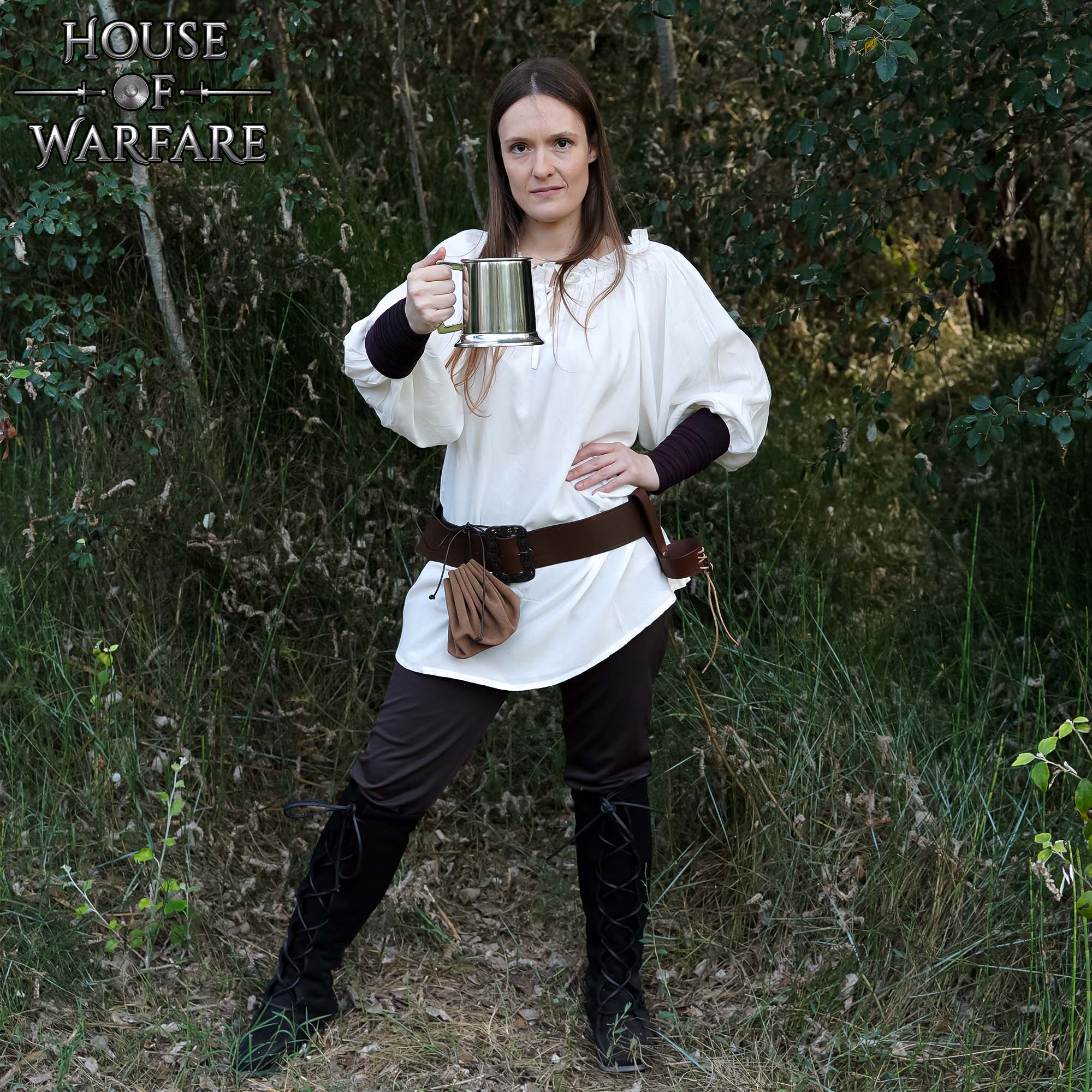 Jarra Medieval de Acero Pulido - 4,5 Pulgadas, 660 Ml de Capacidad - Imagen 5