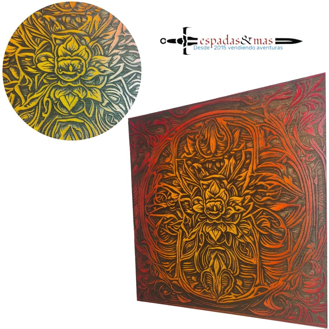 Floral style engraved painting 2