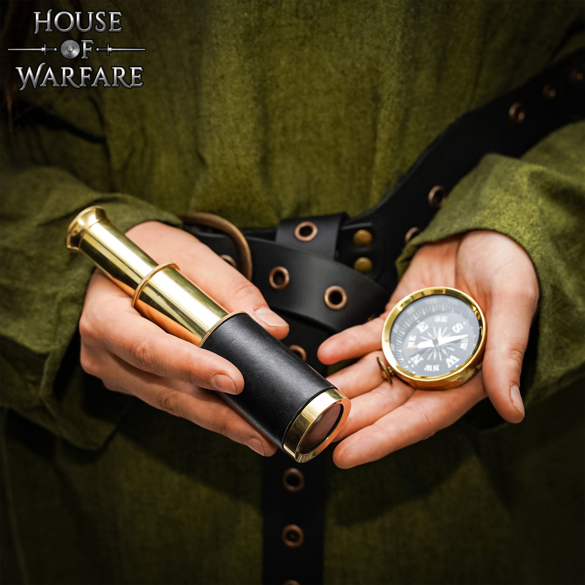 Juego de Búsqueda del Tesoro Brújula Telescopio Mapa Ideal para Larp Cosplay - Imagen 5