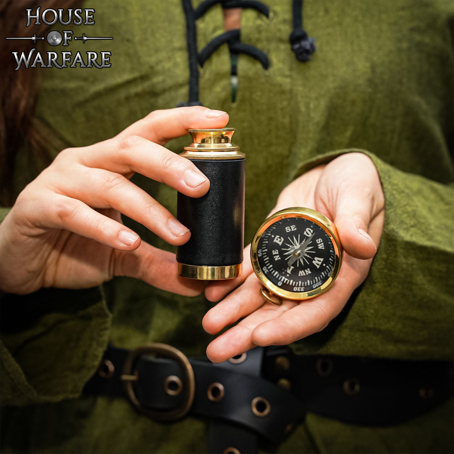 Juego de Búsqueda del Tesoro Brújula Telescopio Mapa Ideal para Larp Cosplay - Imagen 6