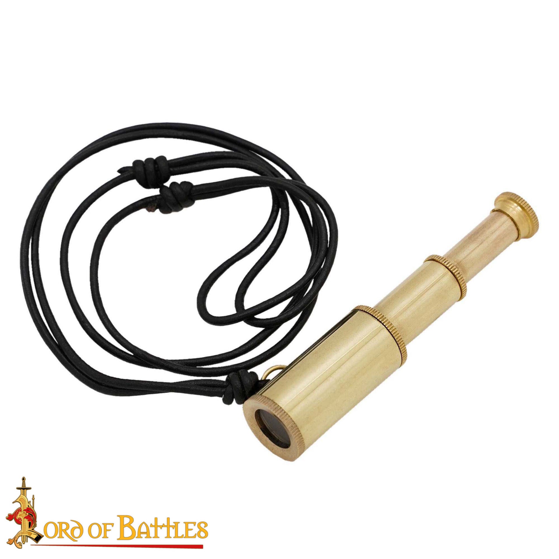 Colgante Pirata Telescopio de Latón - Mini Collar Catalejo para Disfraces Históricos Náuticos - Imagen 4
