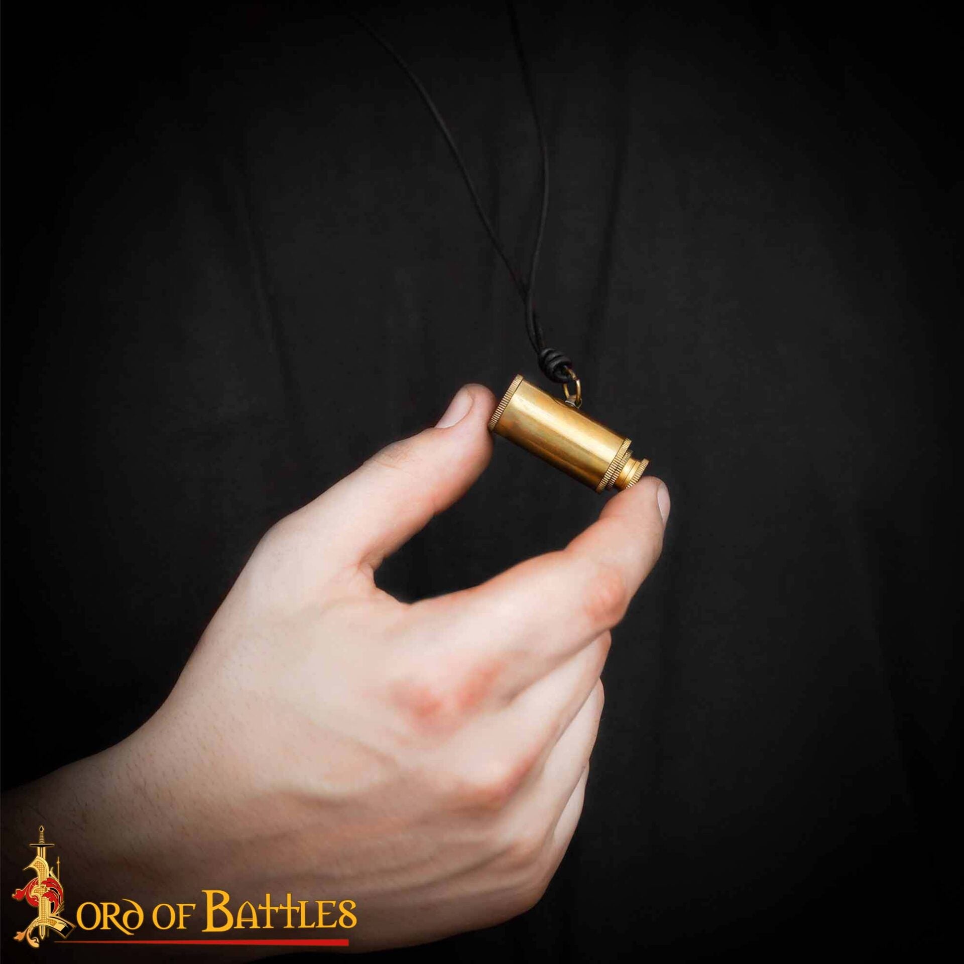 Colgante Pirata Telescopio de Latón - Mini Collar Catalejo para Disfraces Históricos Náuticos - Imagen 7