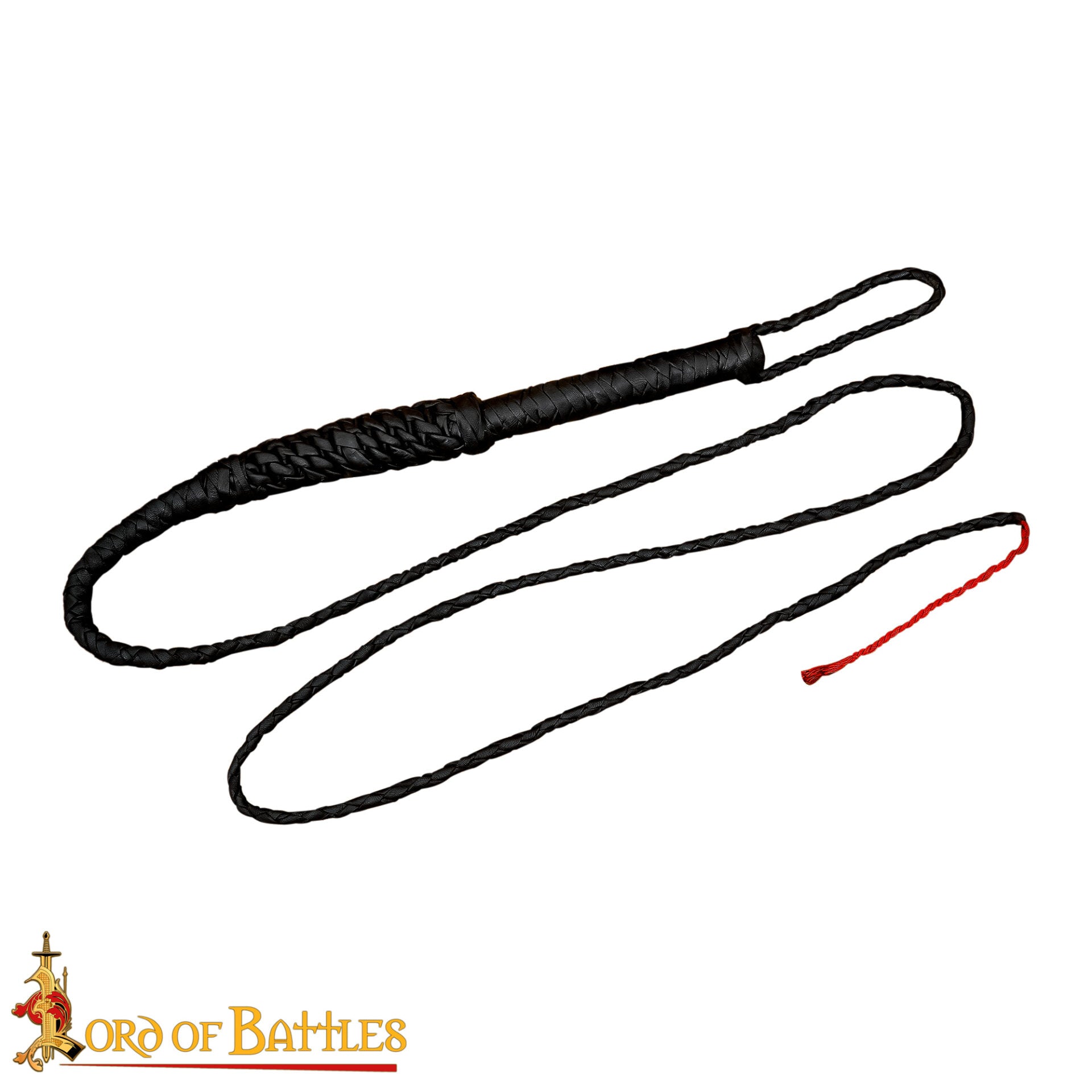 Látigo de Toro Medieval de Cuero Trenzado a Mano - Imagen 4