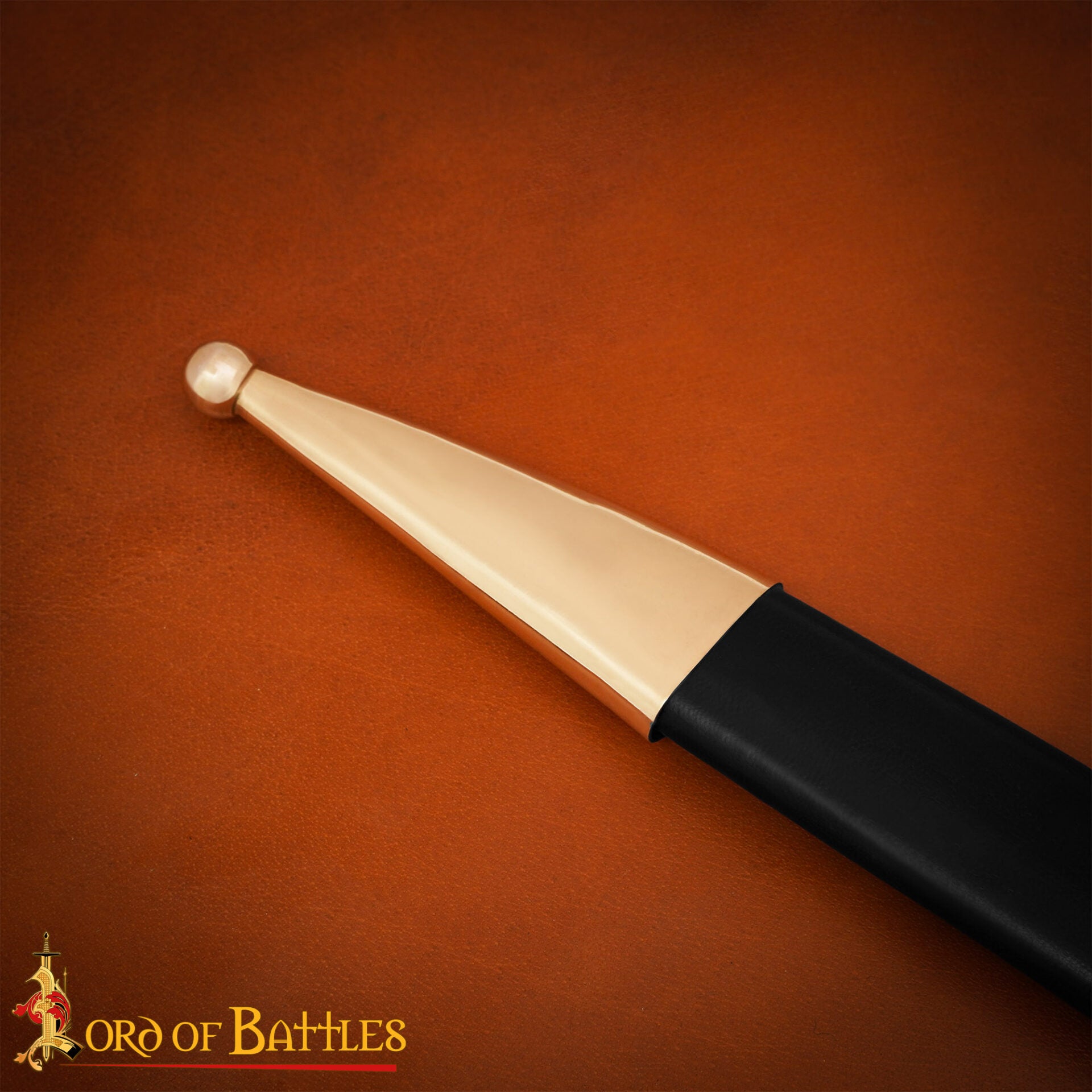 Espada Corvo Naval del Siglo Xix - Hoja de Acero Al Carbono con Guarda de Latón y Vaina de Cuero - Imagen 6