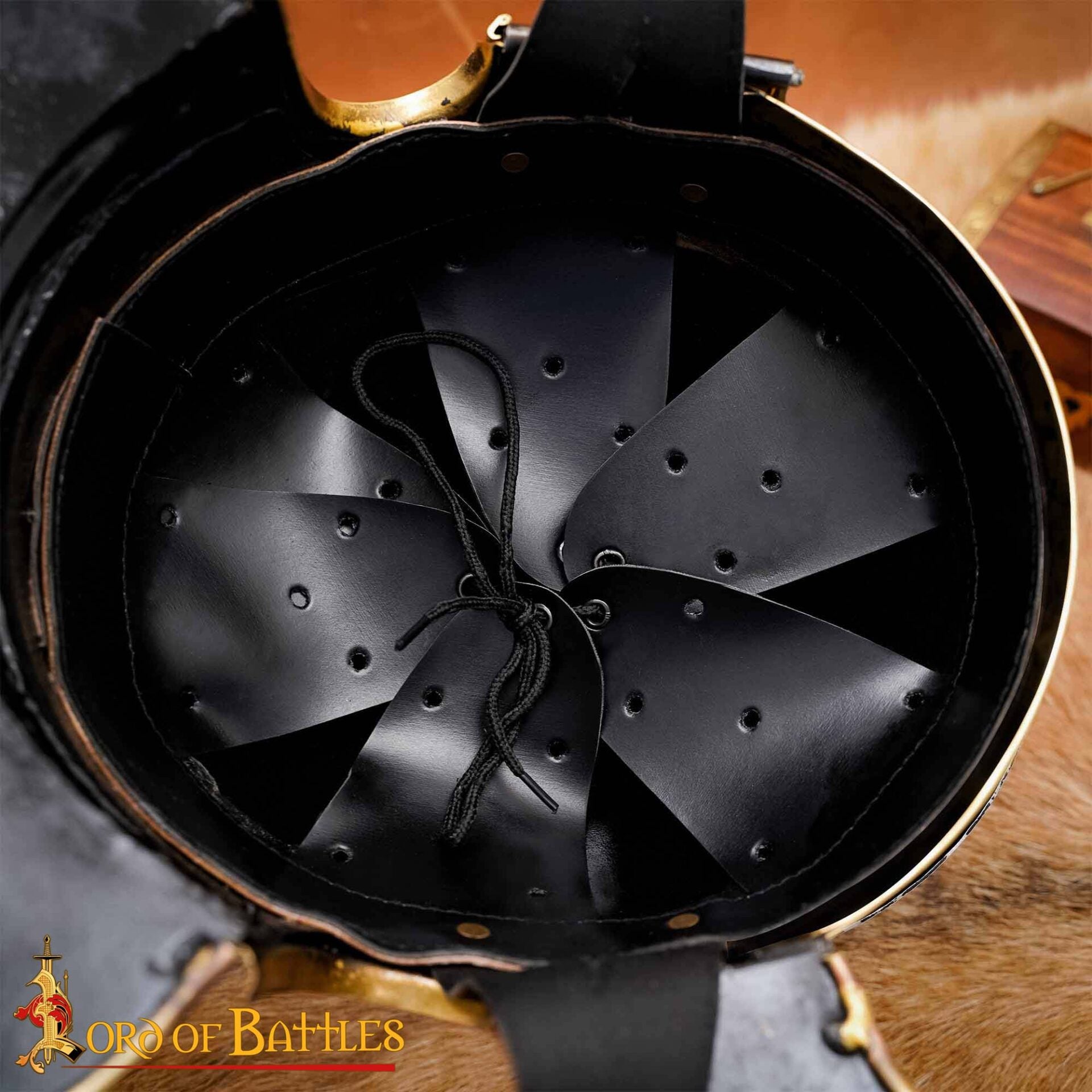 Casco de Galo Imperial Romano del Siglo I con Cresta Roja, Hecho a Mano de Forma Tradicional - Acero y Latón Pulidos - Imagen 6