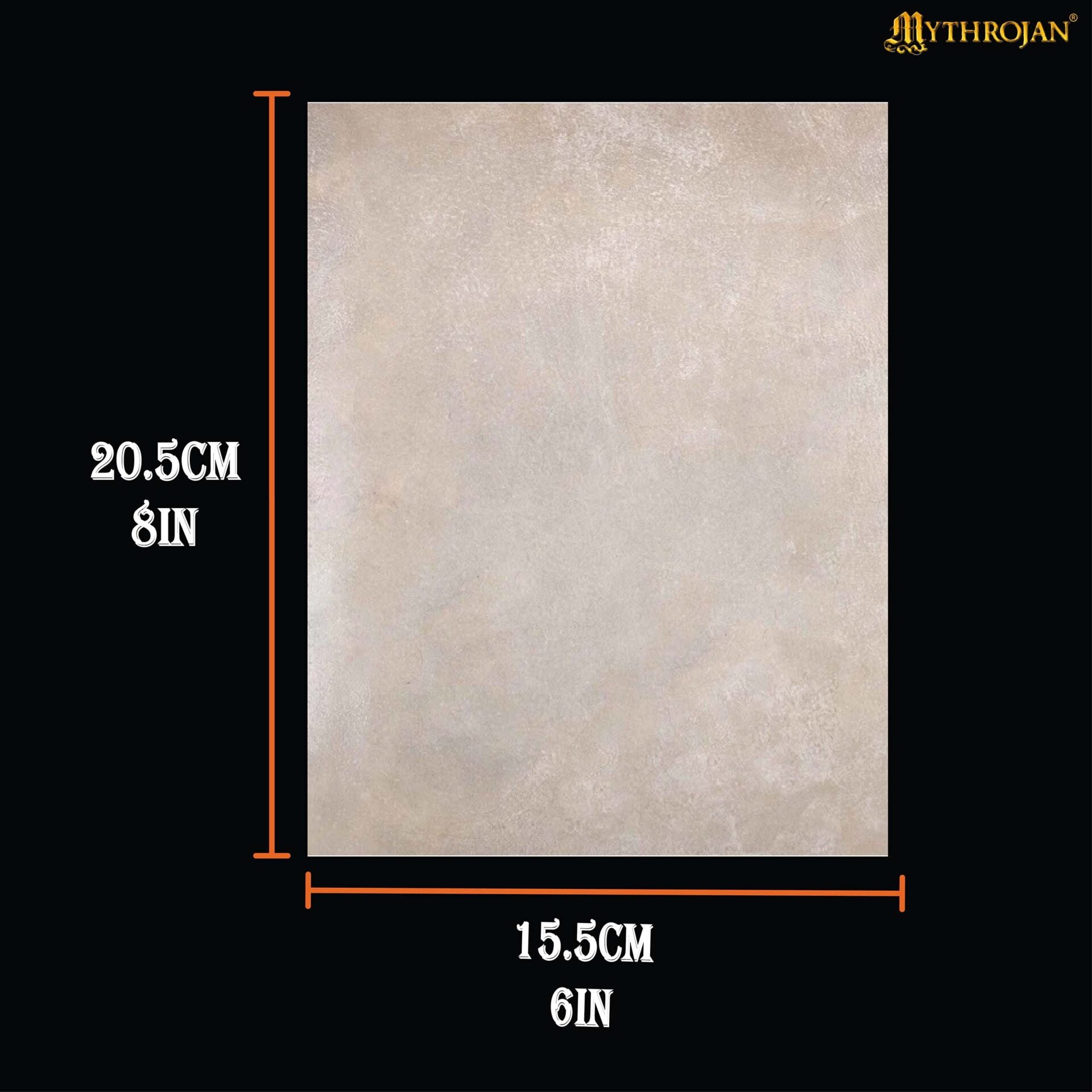 Papel de Pergamino Medieval de 6x8 Pulgadas - Hoja de Escritura Natural Envejecida | 1 Unidad - Imagen 8