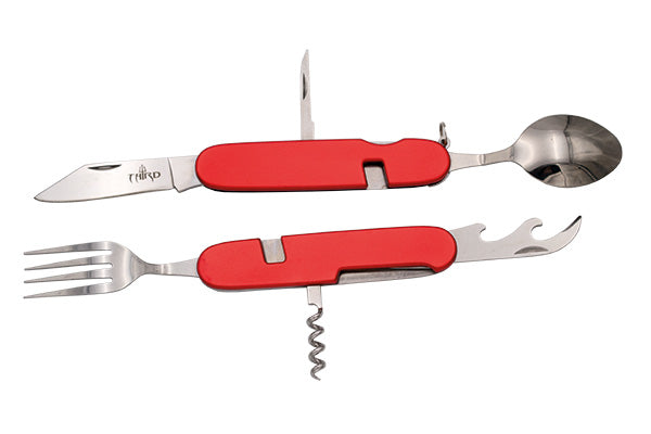 Third 20901R Multifunction Knife - Red Aluminum, 6 Functions