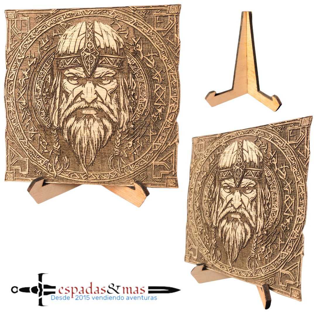 Viking face poster