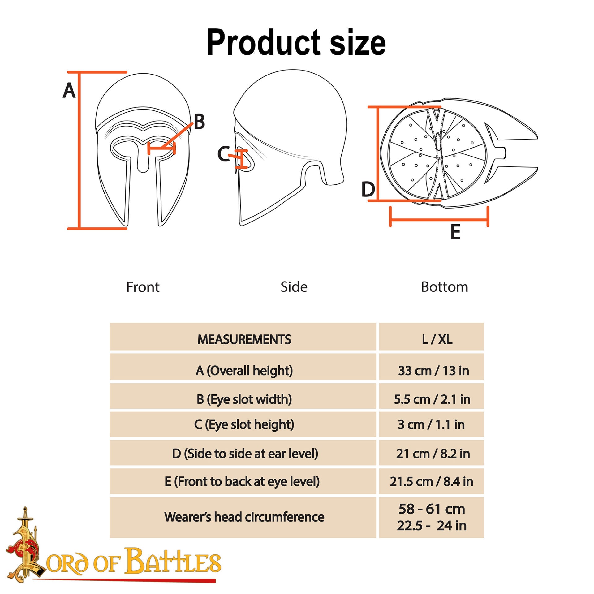 Casco Griego Hoplita Corintio de Acero con Forro de Cuero - Imagen 3