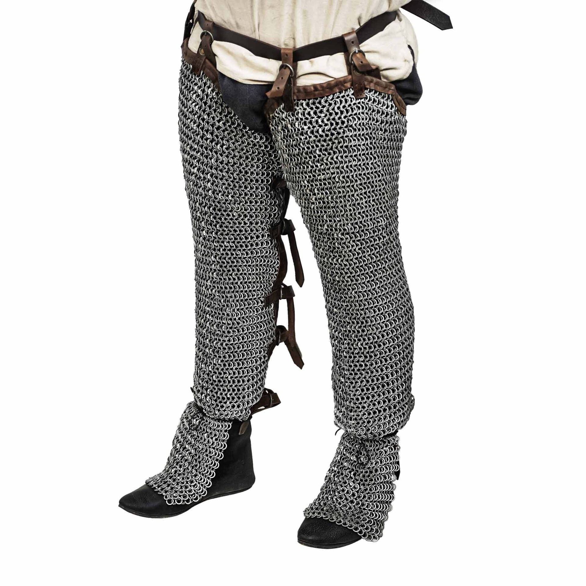 Mallas de Cota de Malla - Anillo Redondo Remachado de 10 Mm, Calibre 16, Acero Dulce - Ideal para Conjuntos de Armadura de Cuerpo Entero - Imagen 2