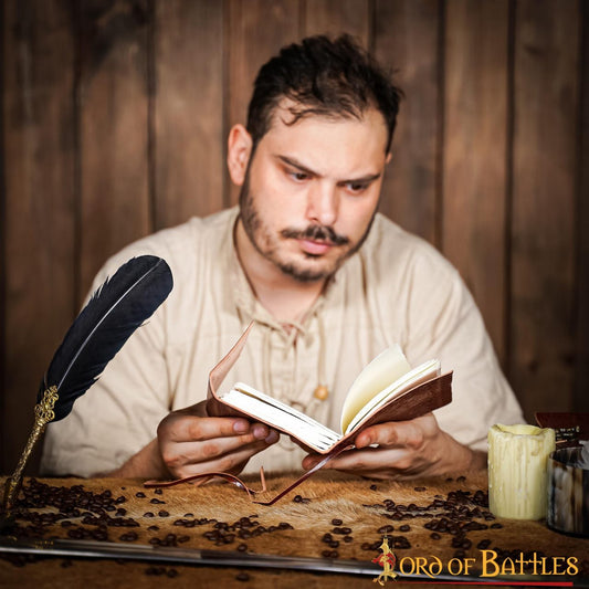 Diario Medieval de Cuero Diario de Cuero Auténtico Hecho a Mano - Imagen 10