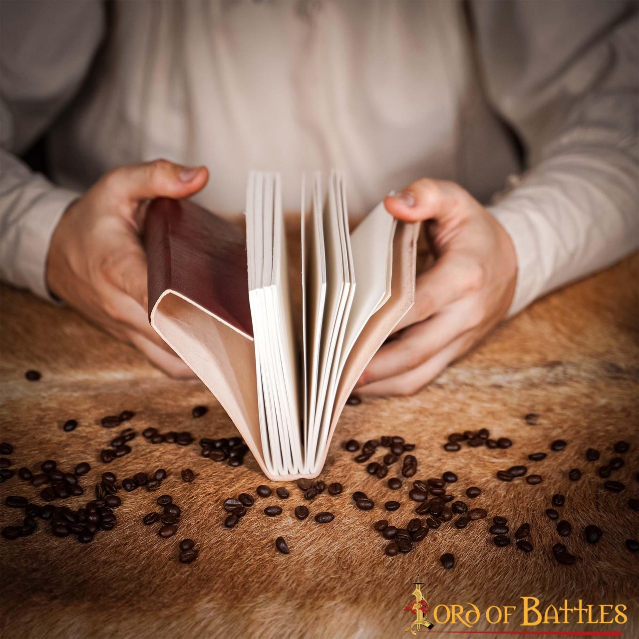 Medieval Leather Wrap Journal - Cuaderno Artesanal con Cierre de Corbata - Imagen 19