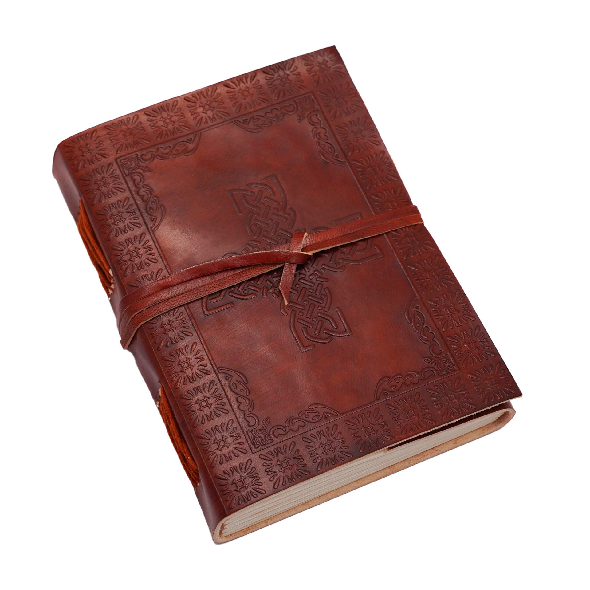 Diario de Cuero con Cruz Celta y Árbol de la Vida - Imagen 1