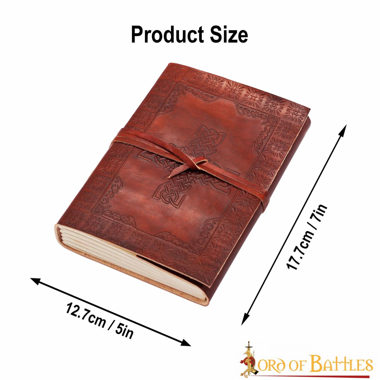 Diario de Cuero con Cruz Celta y Árbol de la Vida - Imagen 3