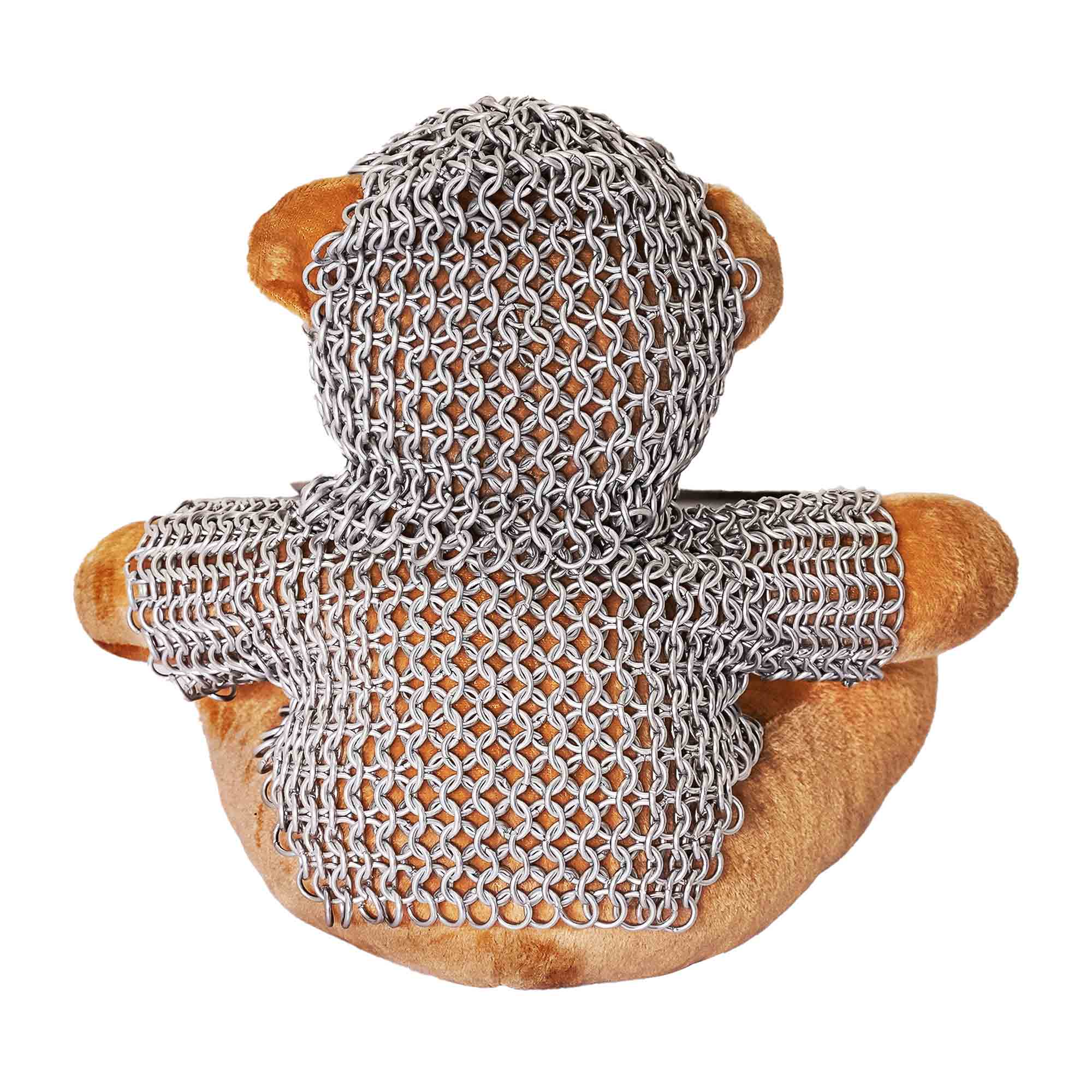Osito Caballero con Cota de Malla - Oso Guerrero con Cota de Malla de Aluminio Anodizado de 6 Mm 17g - Imagen 9