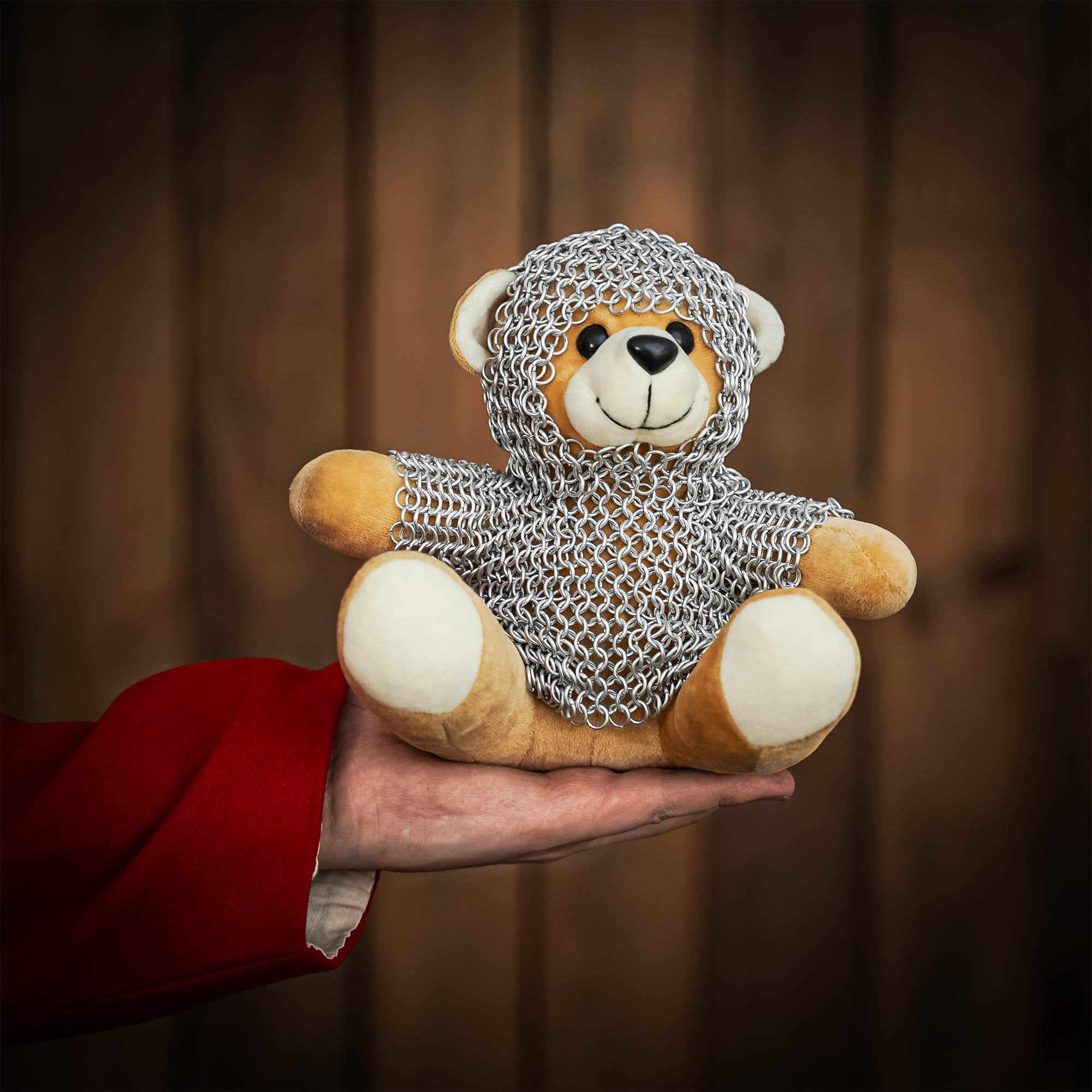 Osito Caballero con Cota de Malla - Oso Guerrero con Cota de Malla de Aluminio Anodizado de 6 Mm 17g - Imagen 12