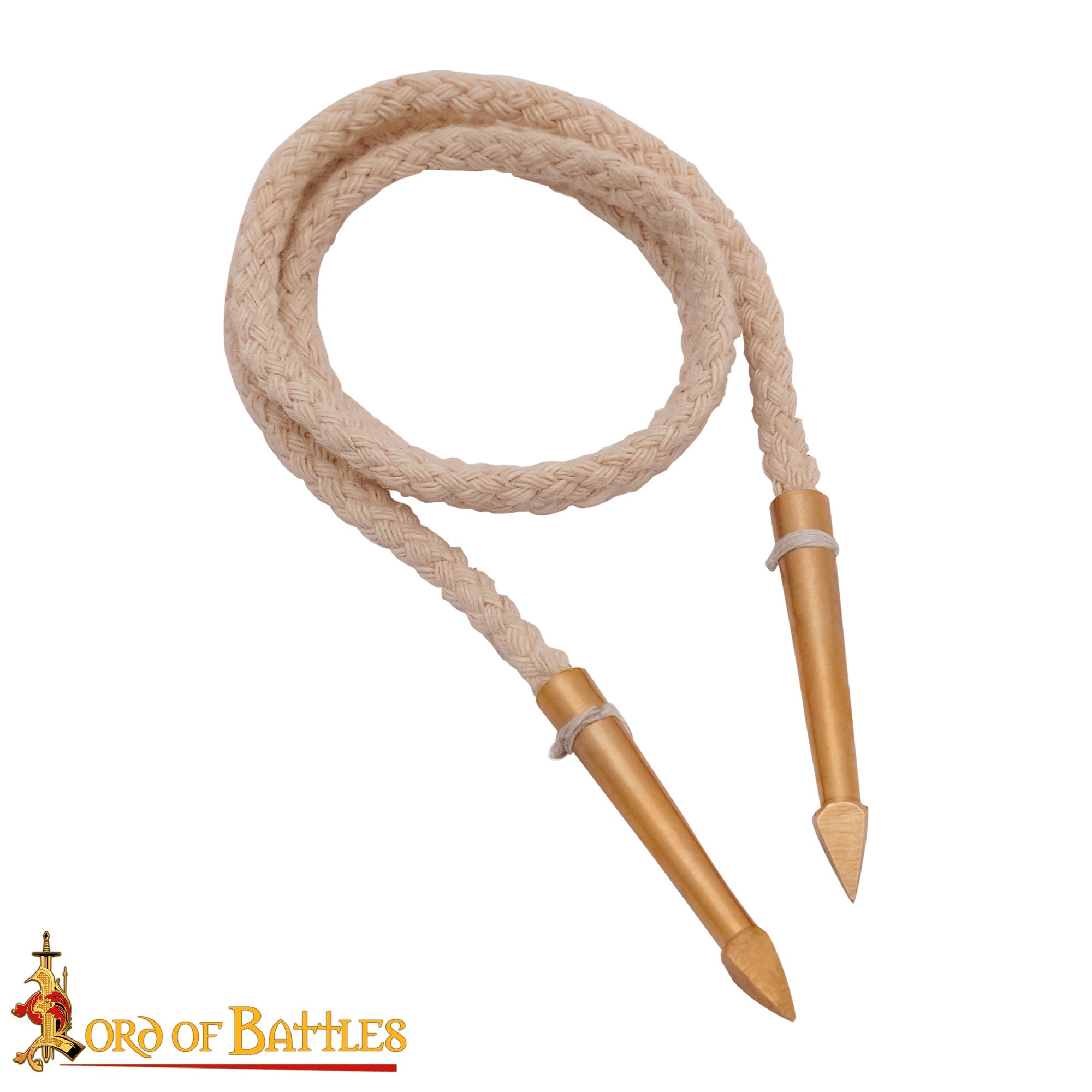 Aiglets Medievales de Latón - Juego de 10 Puntas de Lazo de Tela - Imagen 5