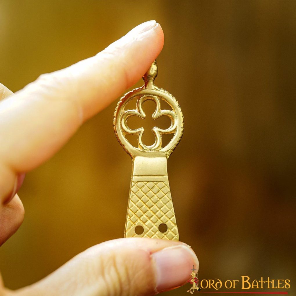 Chape de Latón Macizo Puro Quatrefoil Juego de 5 - Imagen 6