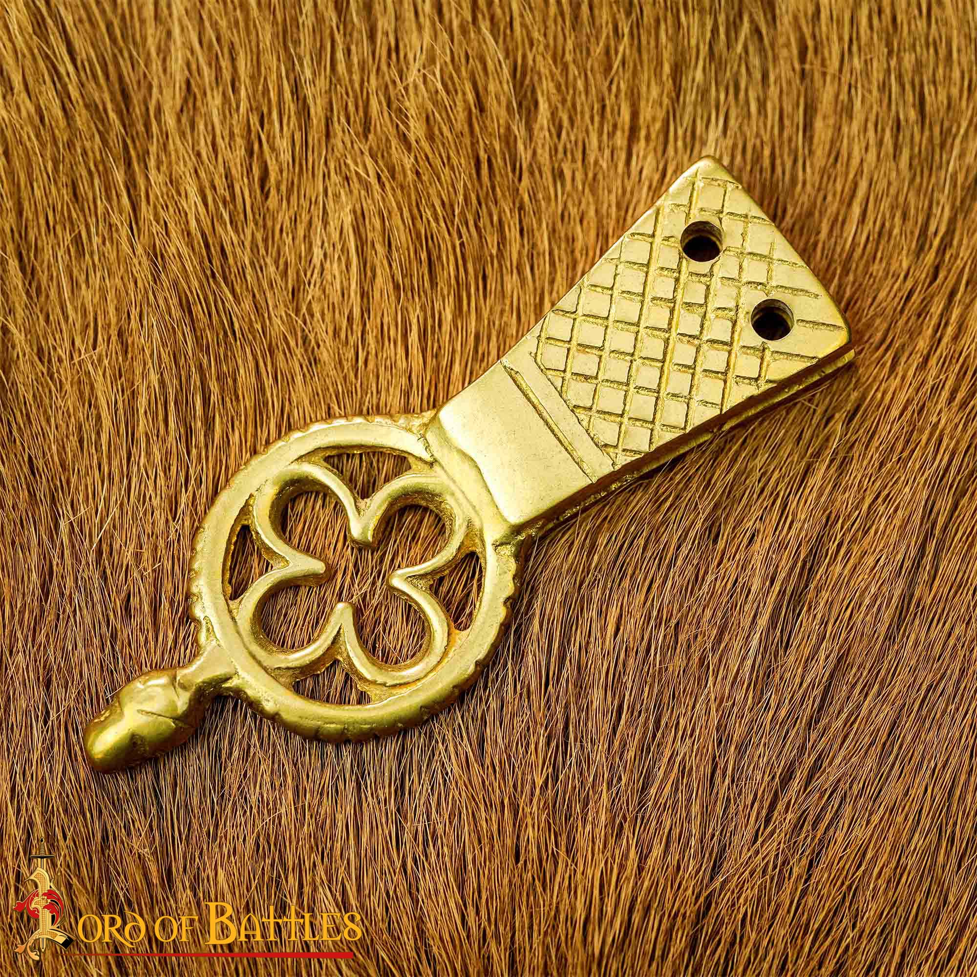 Chape de Latón Macizo Puro Quatrefoil Juego de 5 - Imagen 1