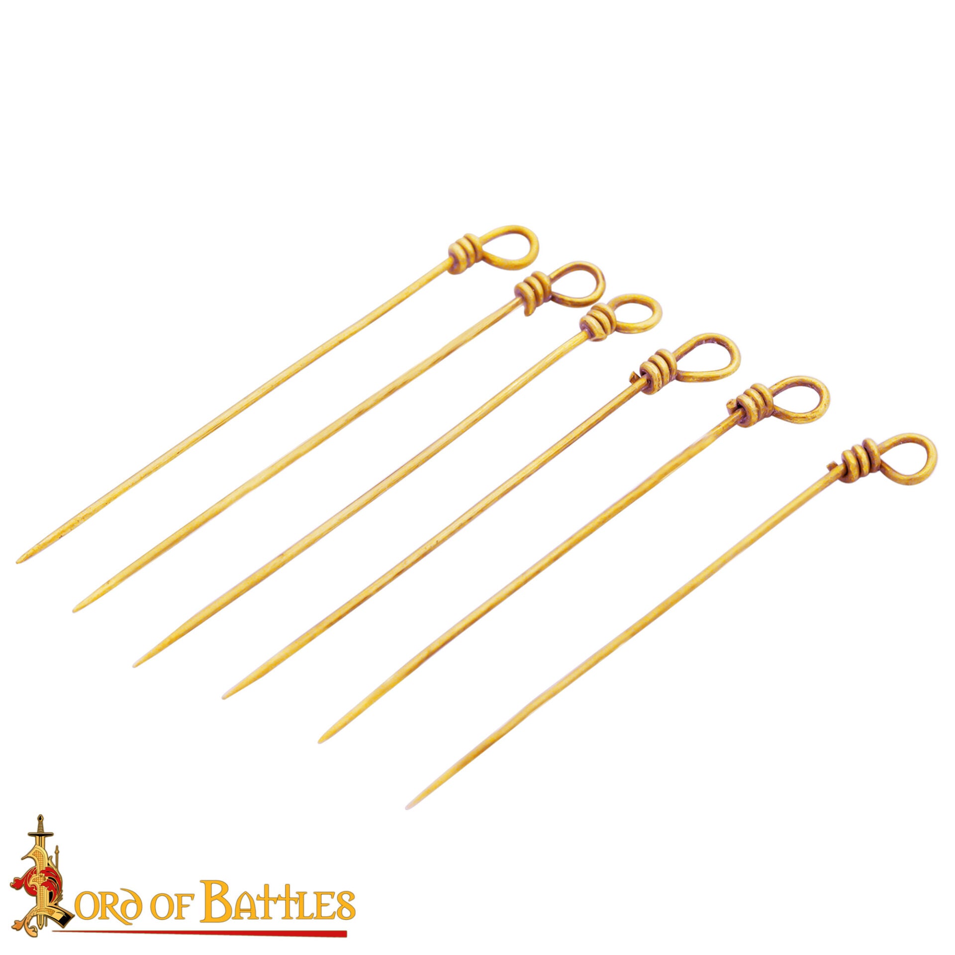 Juego de Alfileres de Coser Medievales de Latón - Juego de 6 Alfileres - Imagen 15