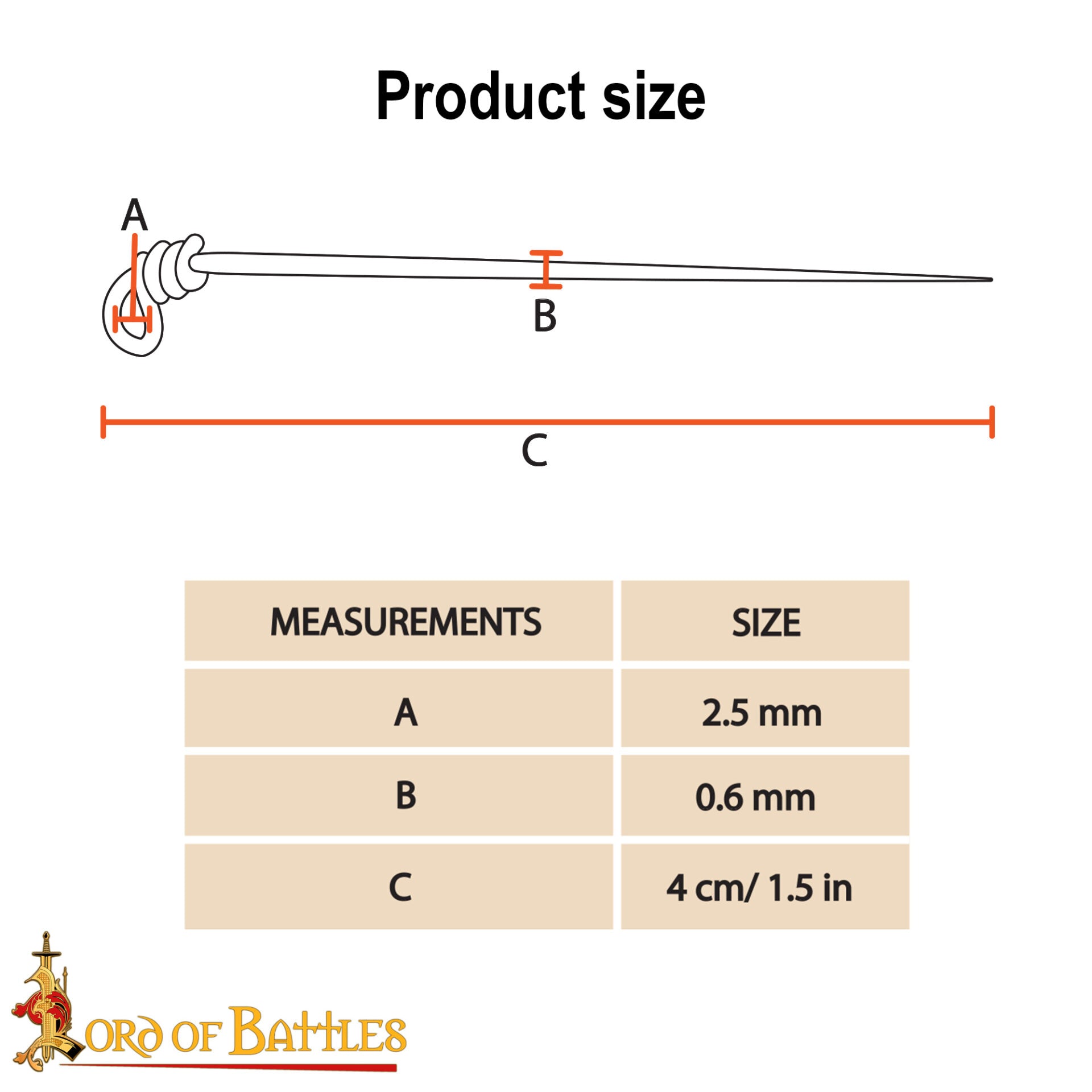 Juego de Alfileres de Coser Medievales de Latón - Juego de 6 Alfileres - Imagen 16