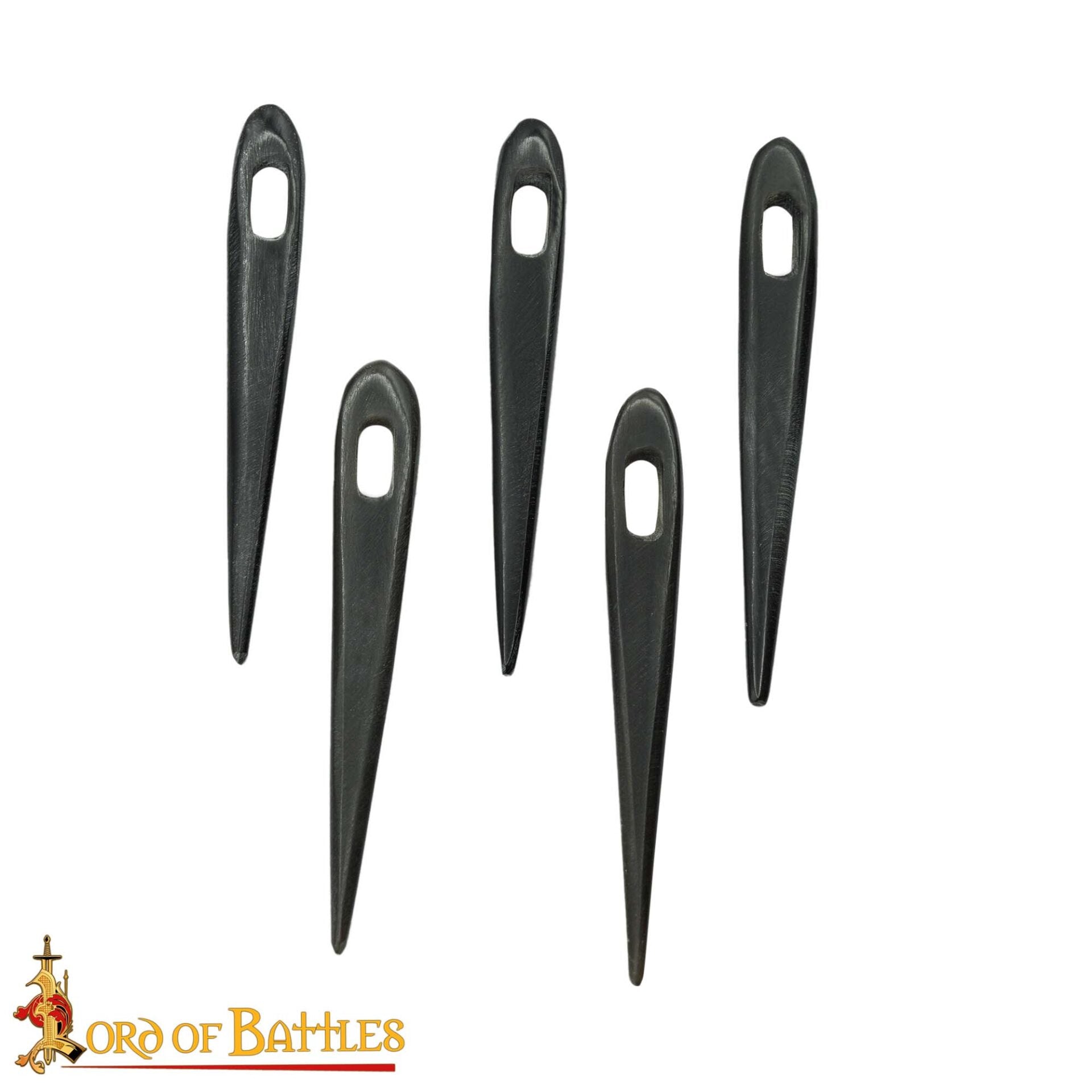 Vikingo Nalbinding Cuerno Agujas Juego de 5 Genuino Cuerno Accesorio - Imagen 1