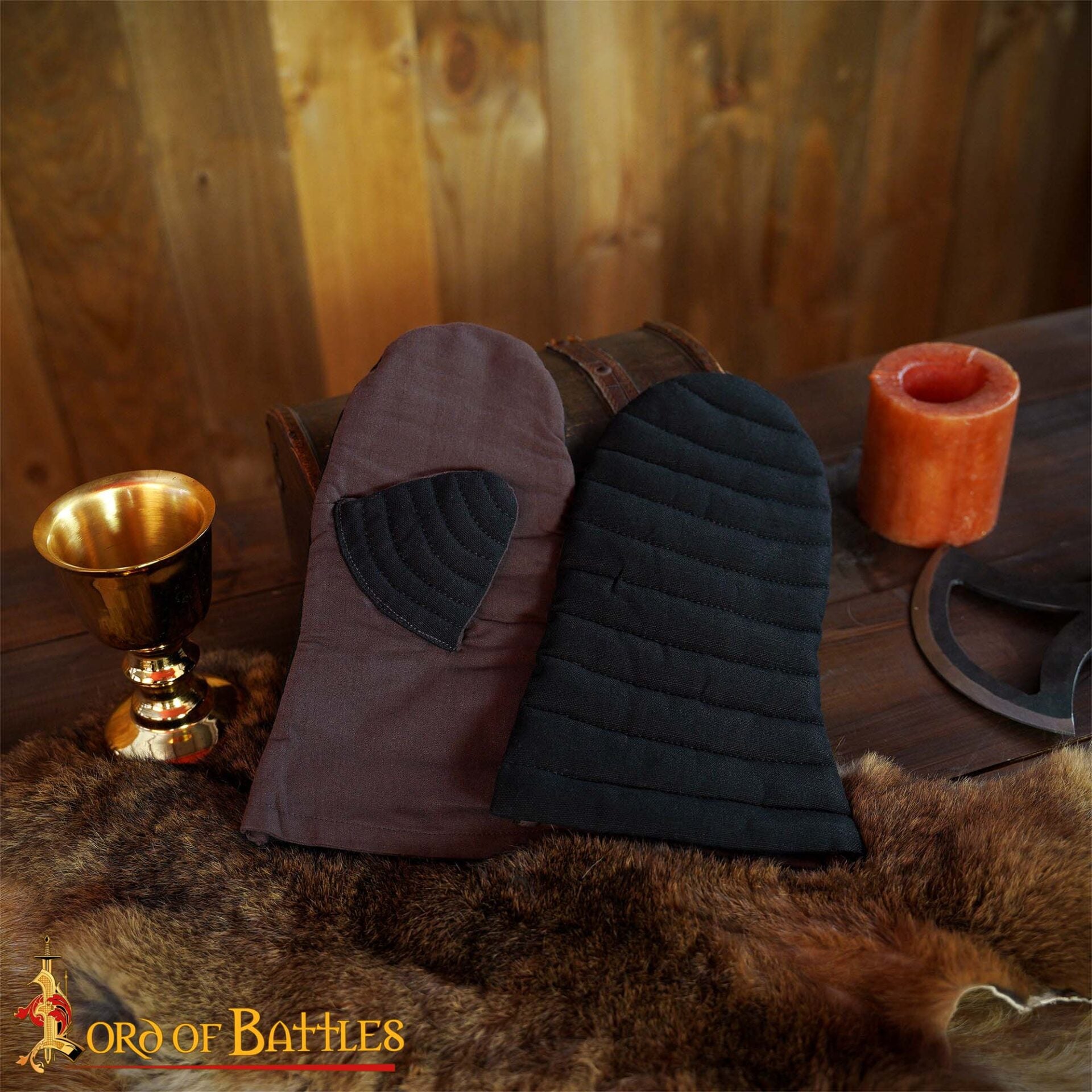 Guantes Manopla Acolchada Protección Acolchada Lienzo Algodón Hecho a Mano - Imagen 9