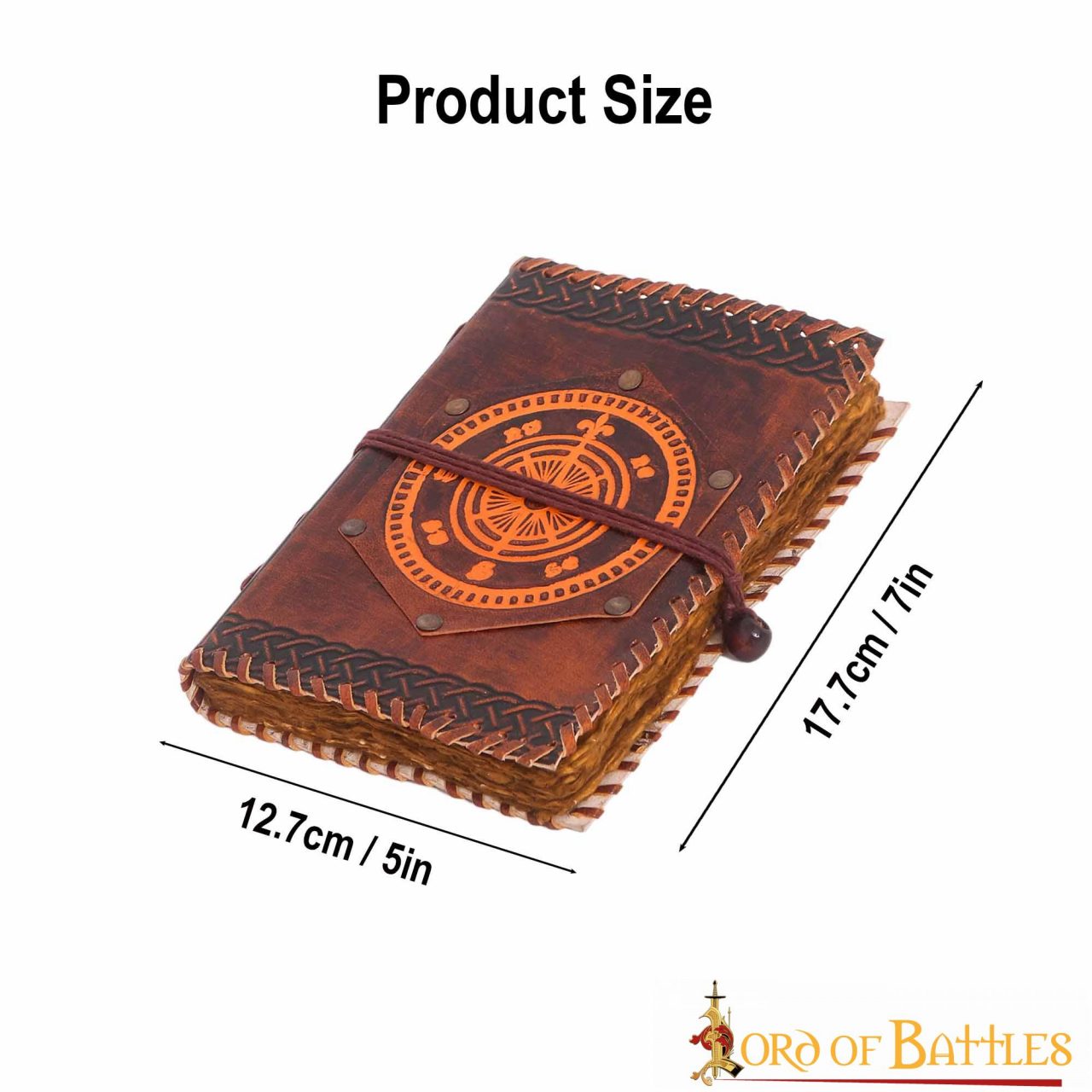 Brújula de Navegación Fleur de Lis Diario de Cuero Hecho a Mano Agenda - Imagen 3