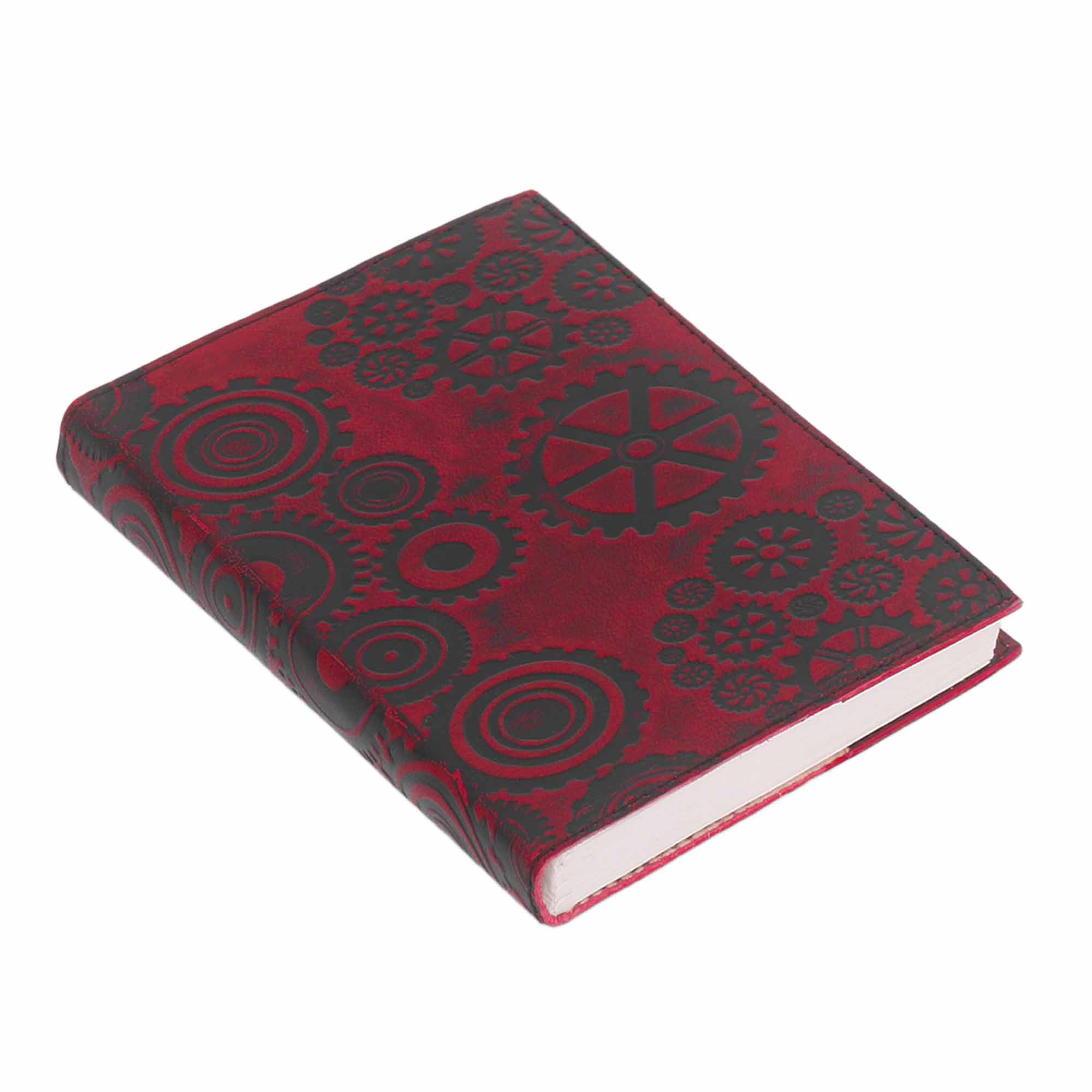 Steampunk Journal Agenda de Piel Auténtica Hecha a Mano - Imagen 1