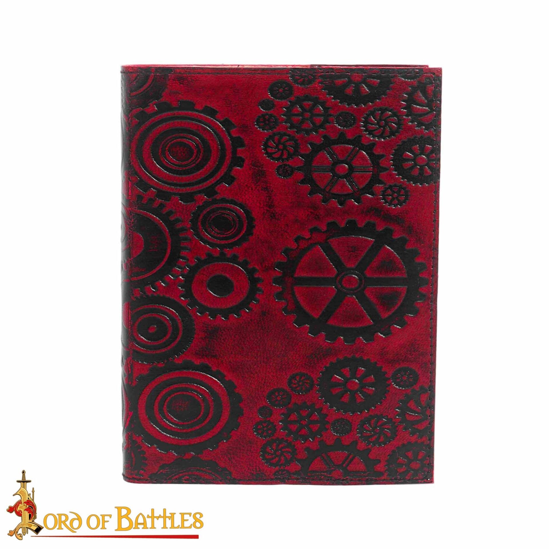 Steampunk Journal Agenda de Piel Auténtica Hecha a Mano - Imagen 2