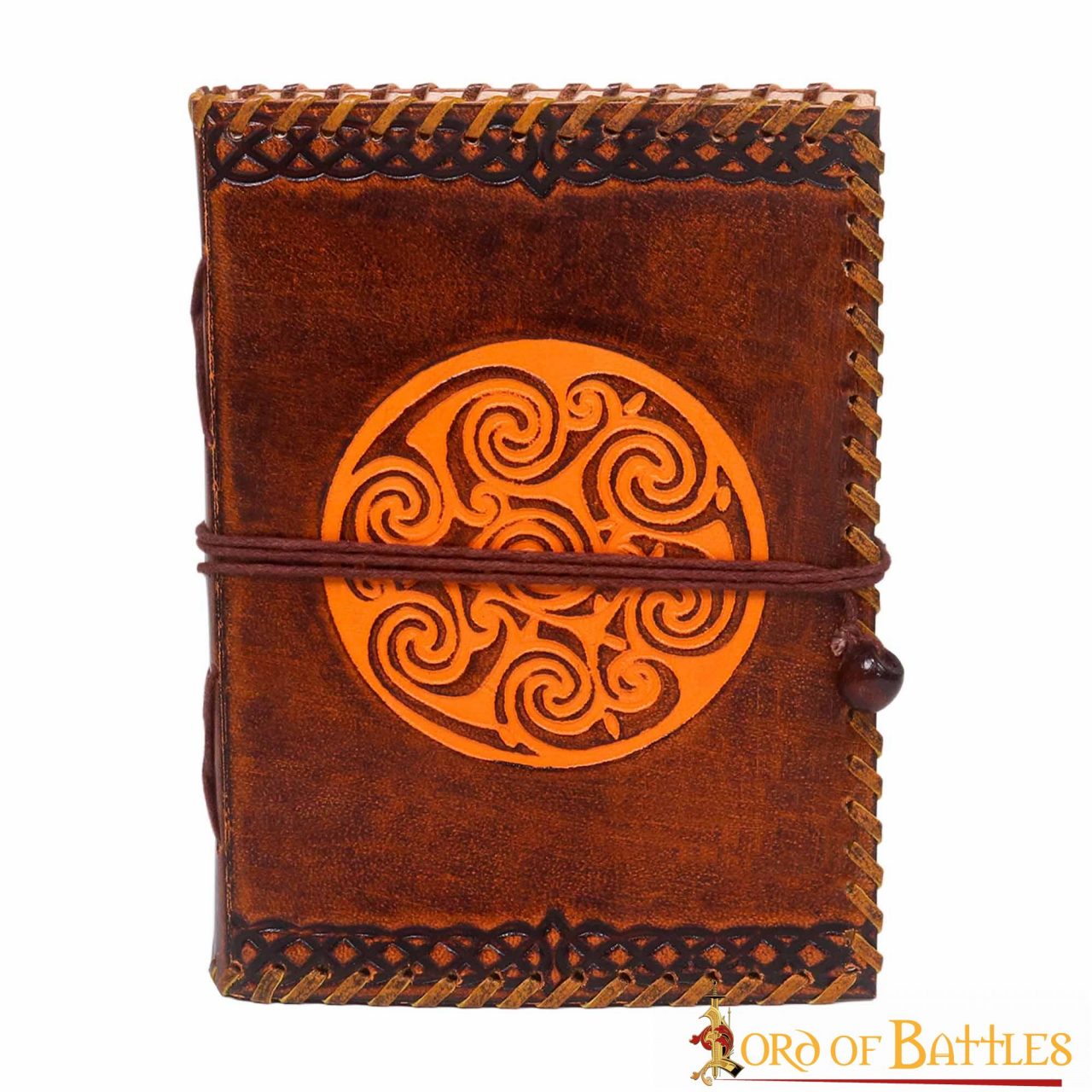 Diario Hecho a Mano con Diseño Celta en Espiral Agenda de Piel Auténtica - Imagen 2