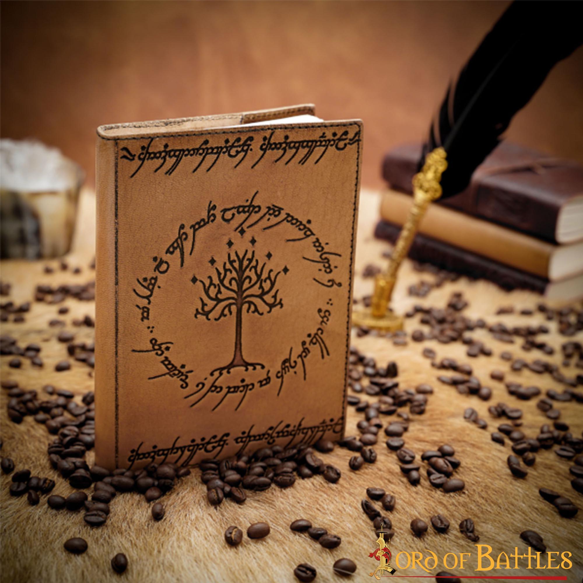 Diario de Piel Árbol de Gondor Diario de Piel Auténtica - Imagen 7