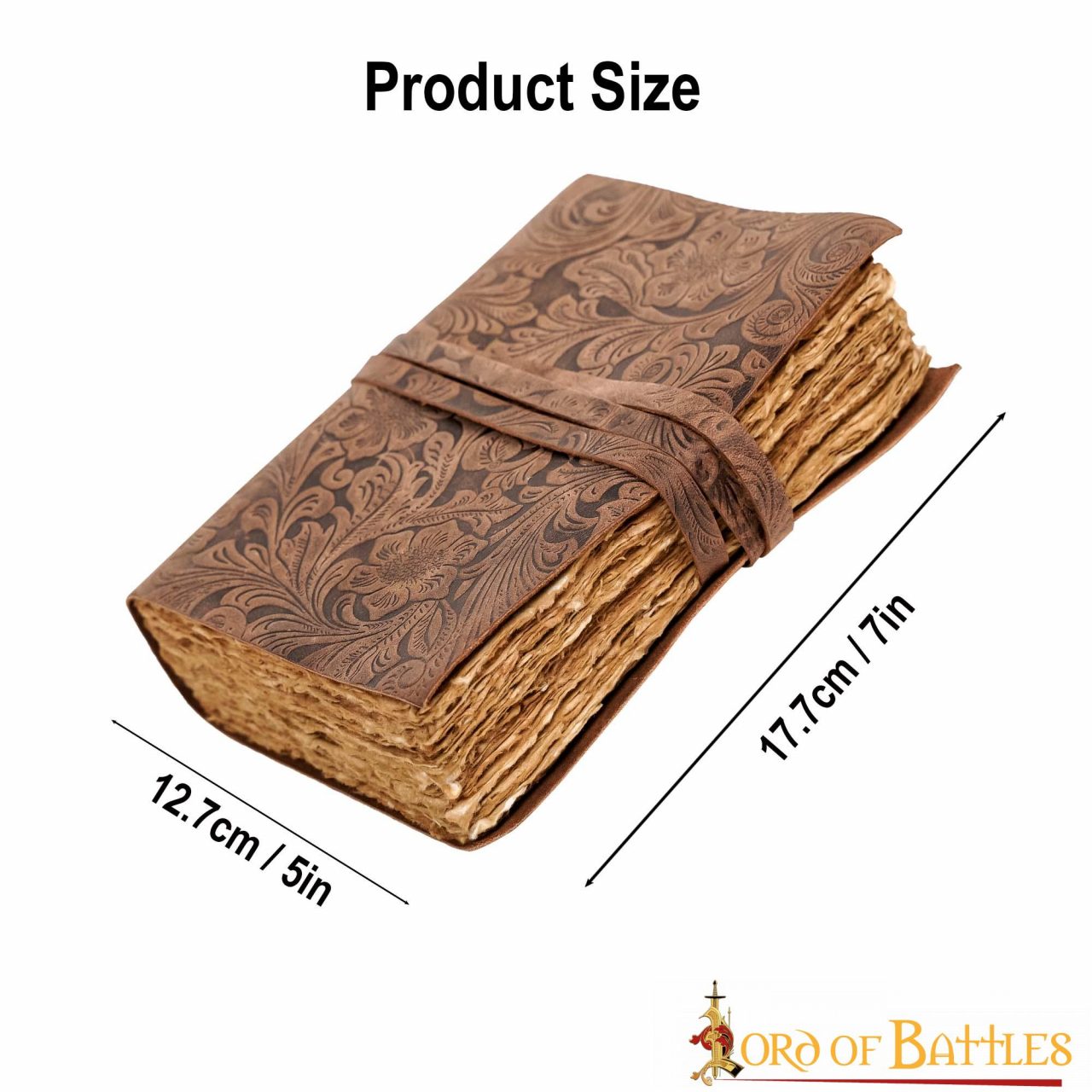 Diario Medieval Diario Vintage de Cuero Hecho a Mano - Imagen 3