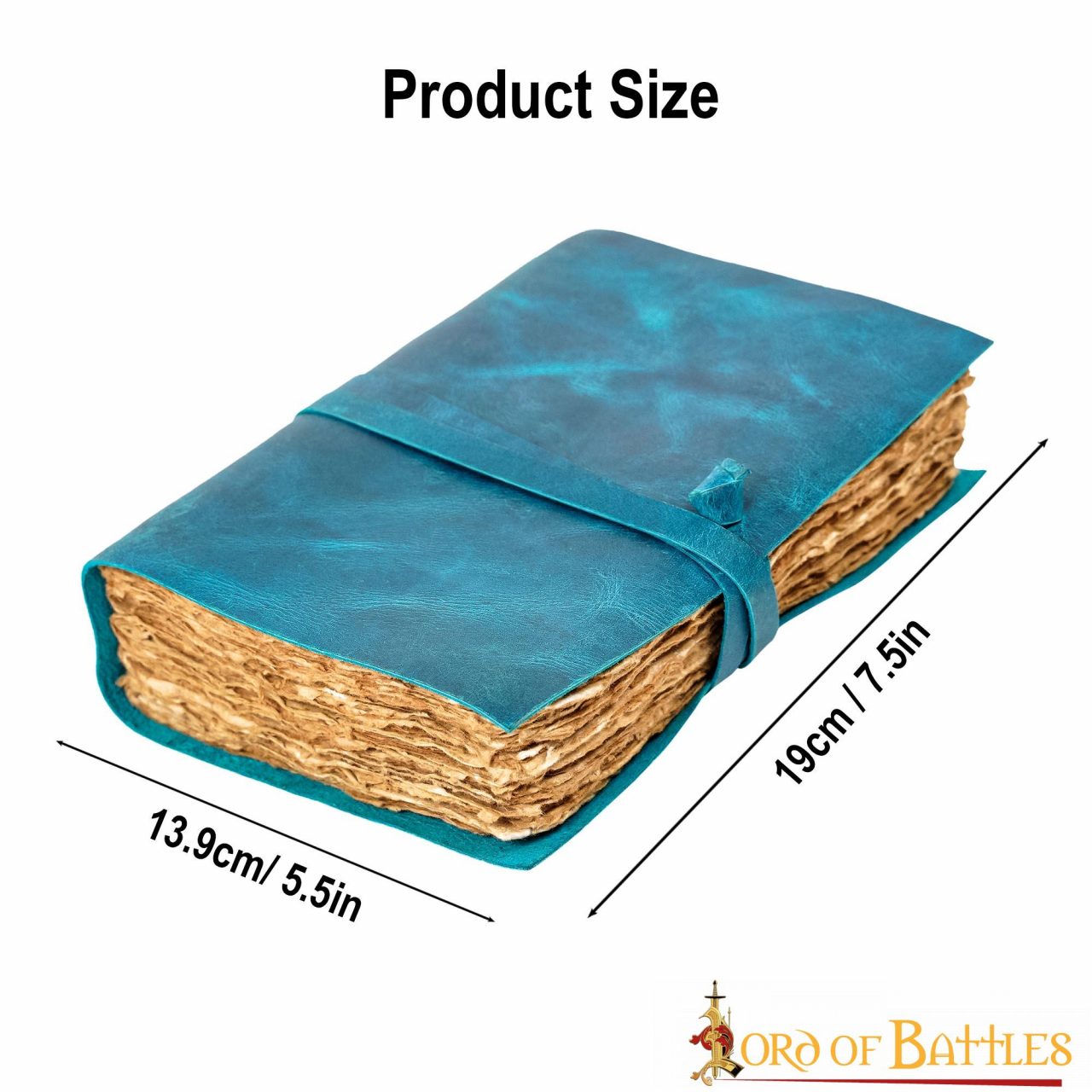 Diario Medieval de Piel Auténtica Hecho a Mano - Imagen 3