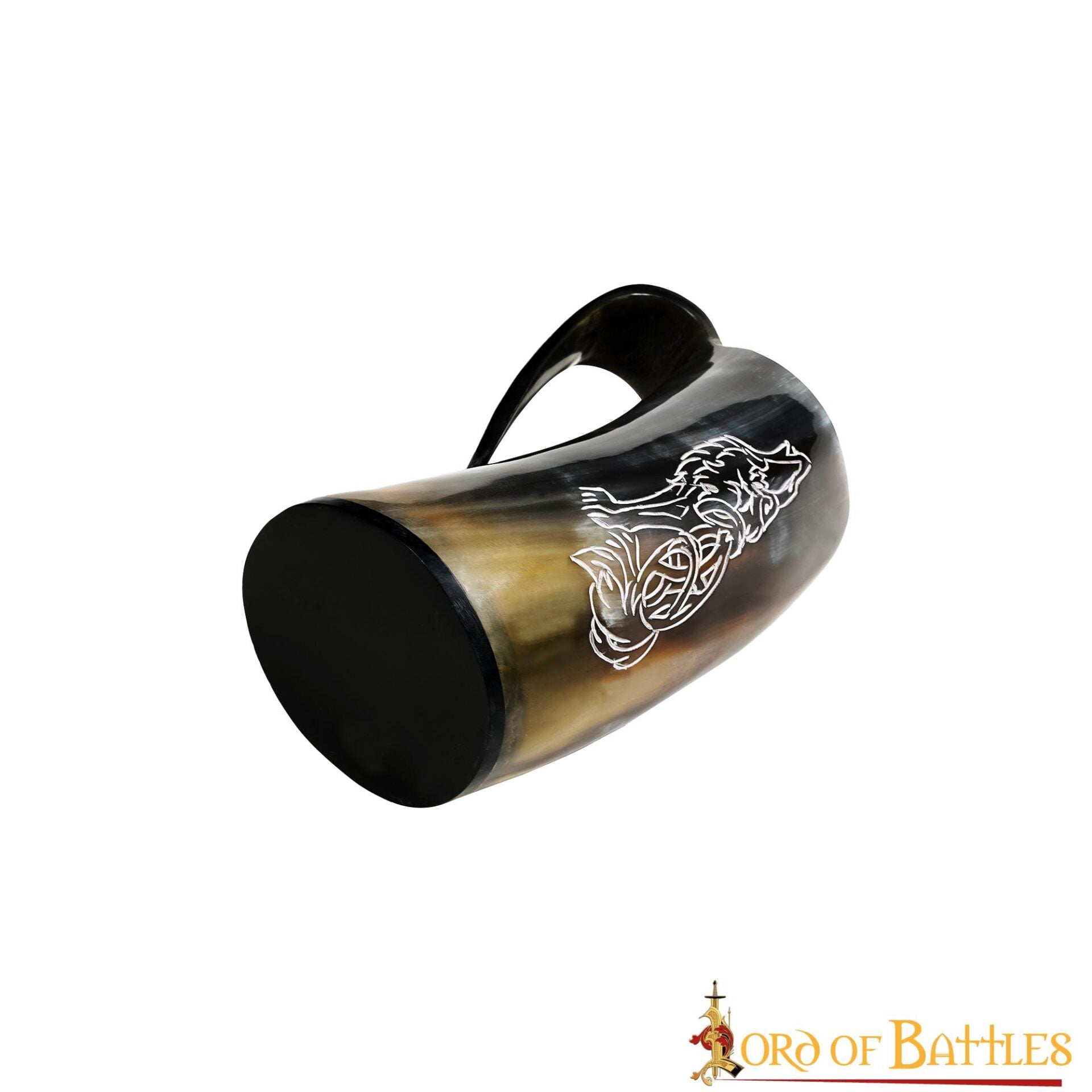 Jarro Vikingo de Cuerno con Nudos de Lobo Celta (600ml) - Imagen 19