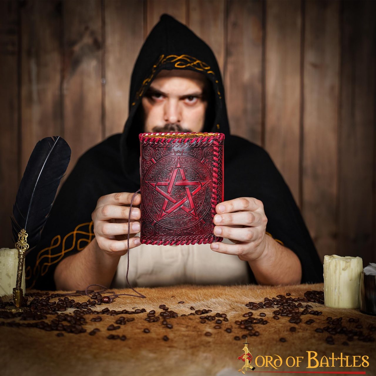 Diario Medieval Hecho a Mano Diario de Piel Auténtica Hecho a Mano - Imagen 10