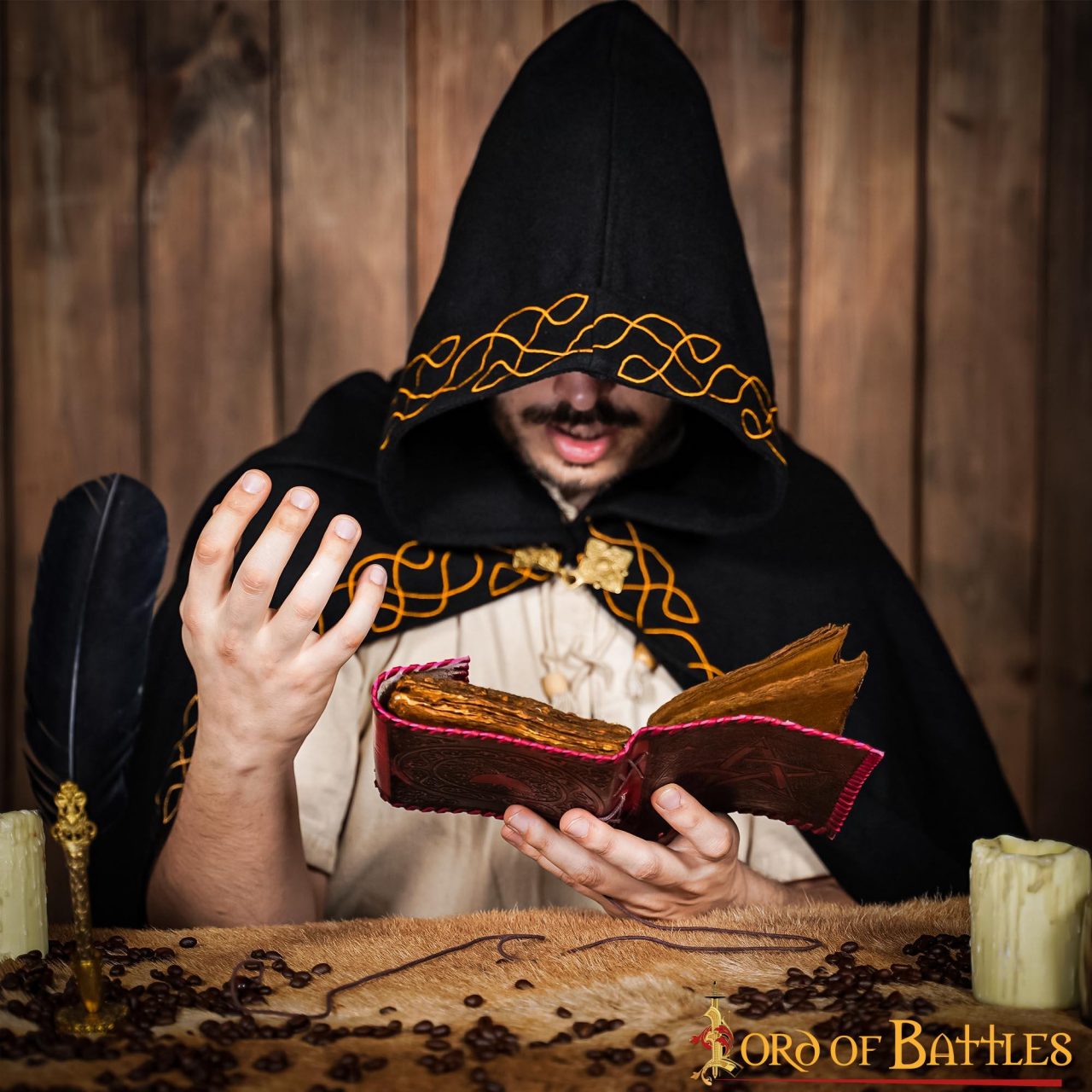 Diario Medieval Hecho a Mano Diario de Piel Auténtica Hecho a Mano - Imagen 6