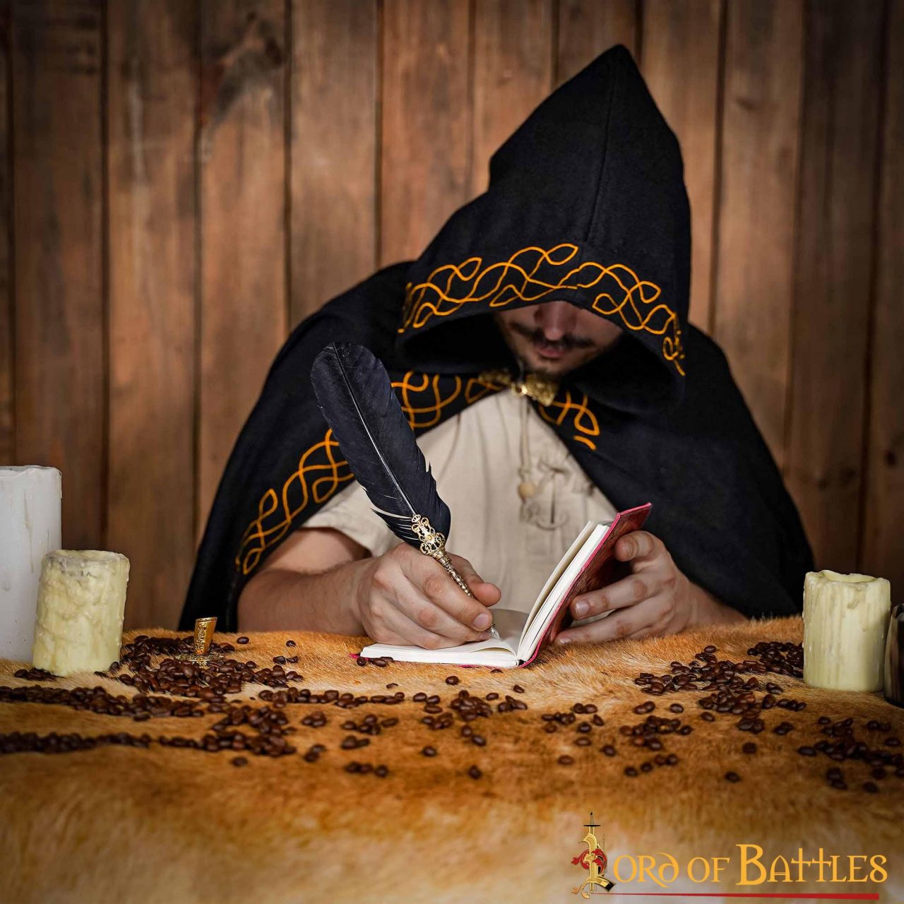 Diario Medieval Pentáculo Hecho a Mano Diario de Piel Auténtica - Imagen 7